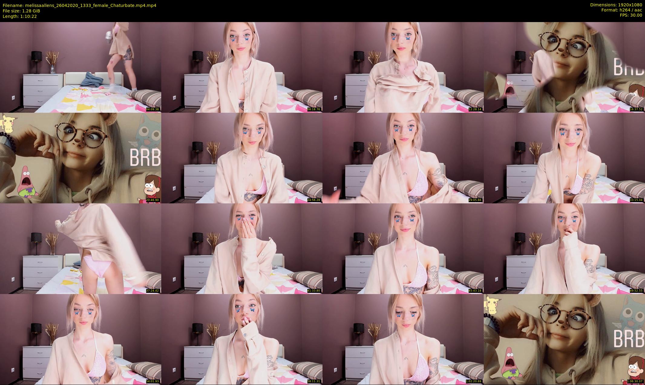 melissaallens — 71 minute Chaturbate female cam show recording, 1080p, Apr 26, 2020
