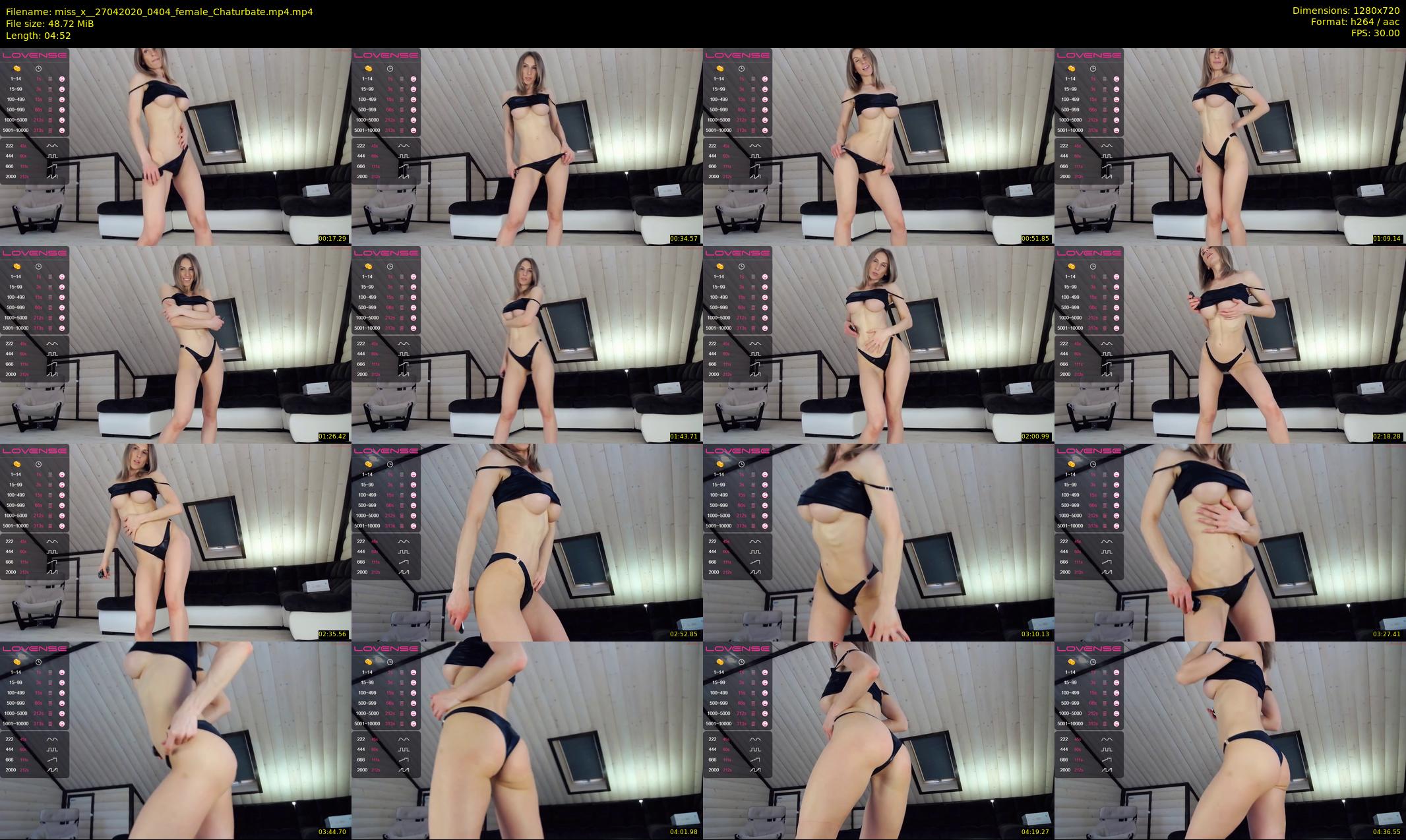 miss_x_ — 5 minute Chaturbate female cam show recording, 720p, Apr 27, 2020