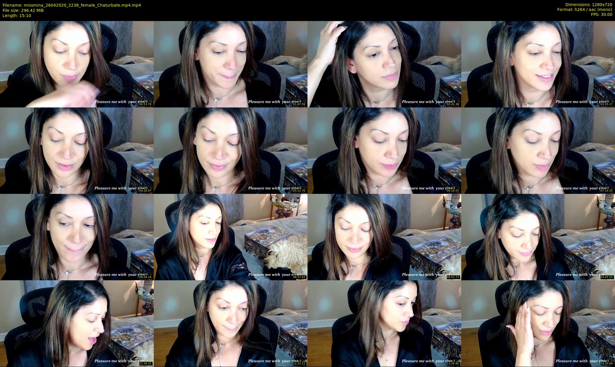 missmina — 16 minute Chaturbate female cam show recording, 720p, Apr 26, 2020