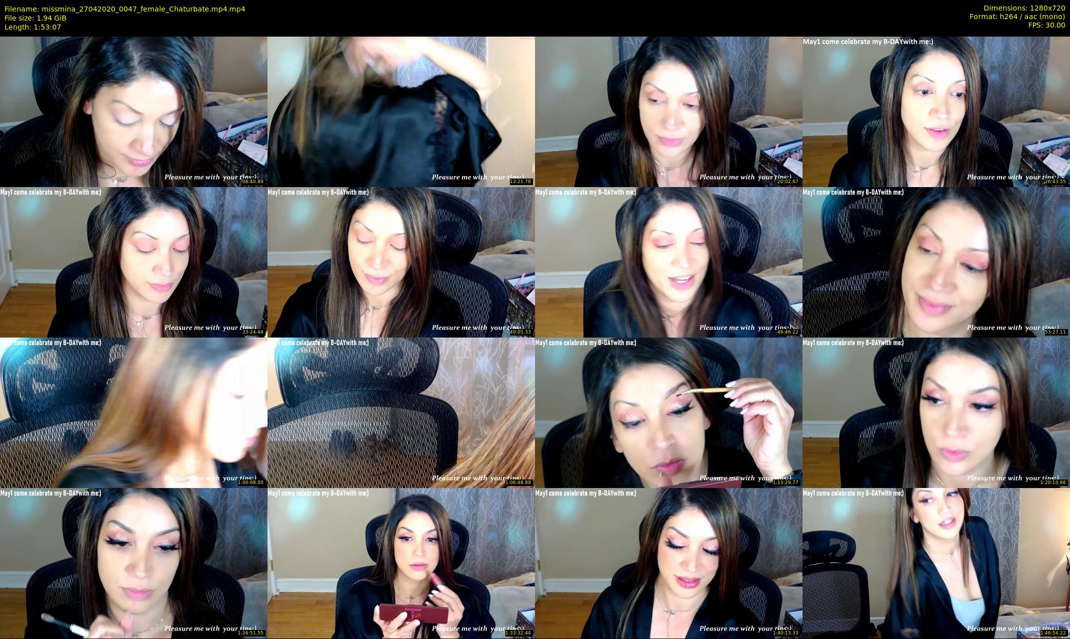 missmina — 114 minute Chaturbate female cam show recording, 720p, Apr 27, 2020