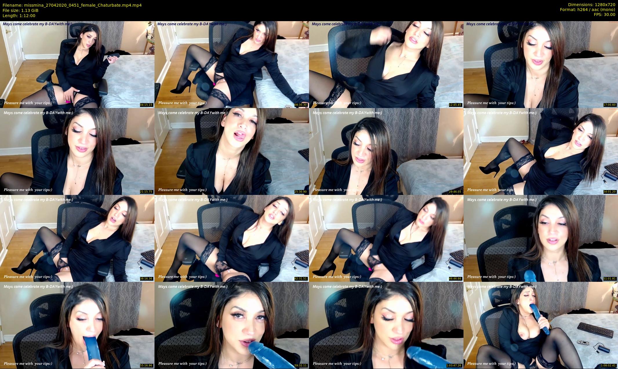 missmina — 72 minute Chaturbate female cam show recording, 720p, Apr 27, 2020