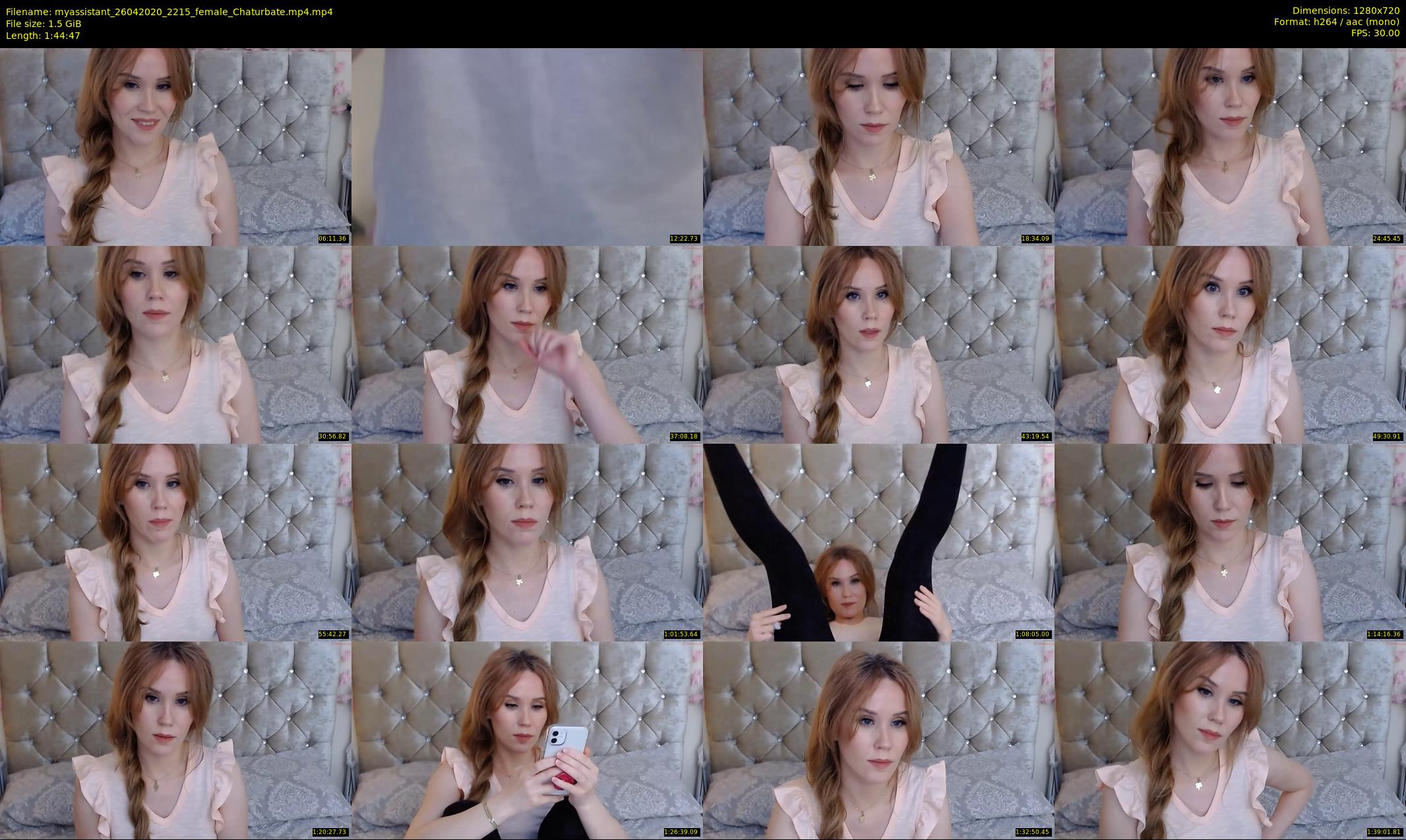 myassistant — 105 minute Chaturbate female cam show recording, 720p, Apr 26, 2020