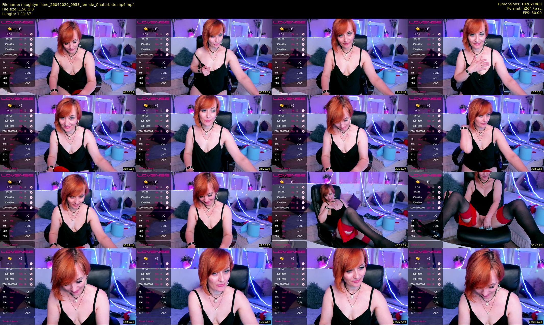 naughtymilane — 72 minute Chaturbate female cam show recording, 1080p, Apr 26, 2020