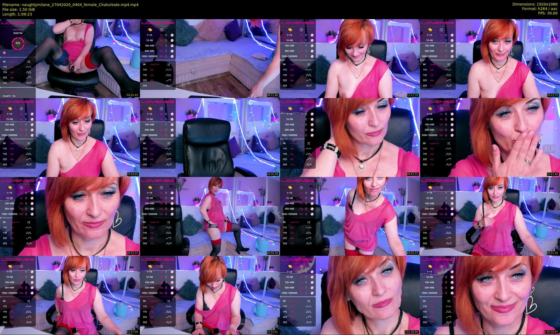 naughtymilane — 70 minute Chaturbate female cam show recording, 1080p, Apr 27, 2020