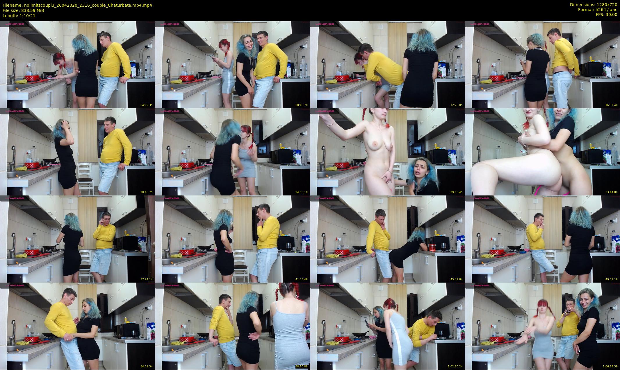 nolimitscoupl3 — 71 minute Chaturbate couple cam show recording, 720p, Apr 26, 2020