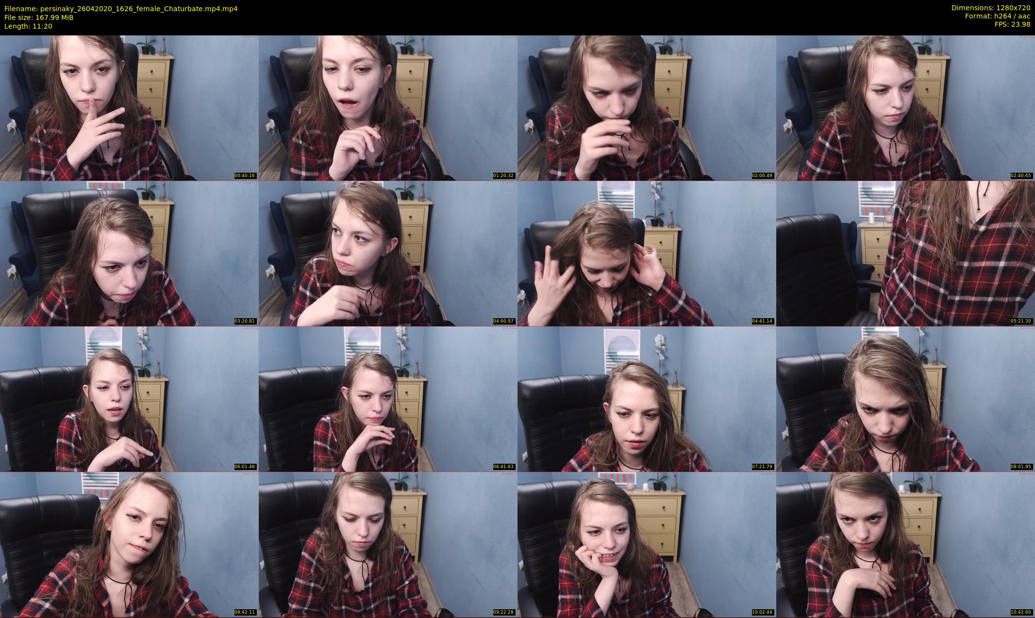 persinaky — 12 minute Chaturbate female cam show recording, 720p, Apr 26, 2020