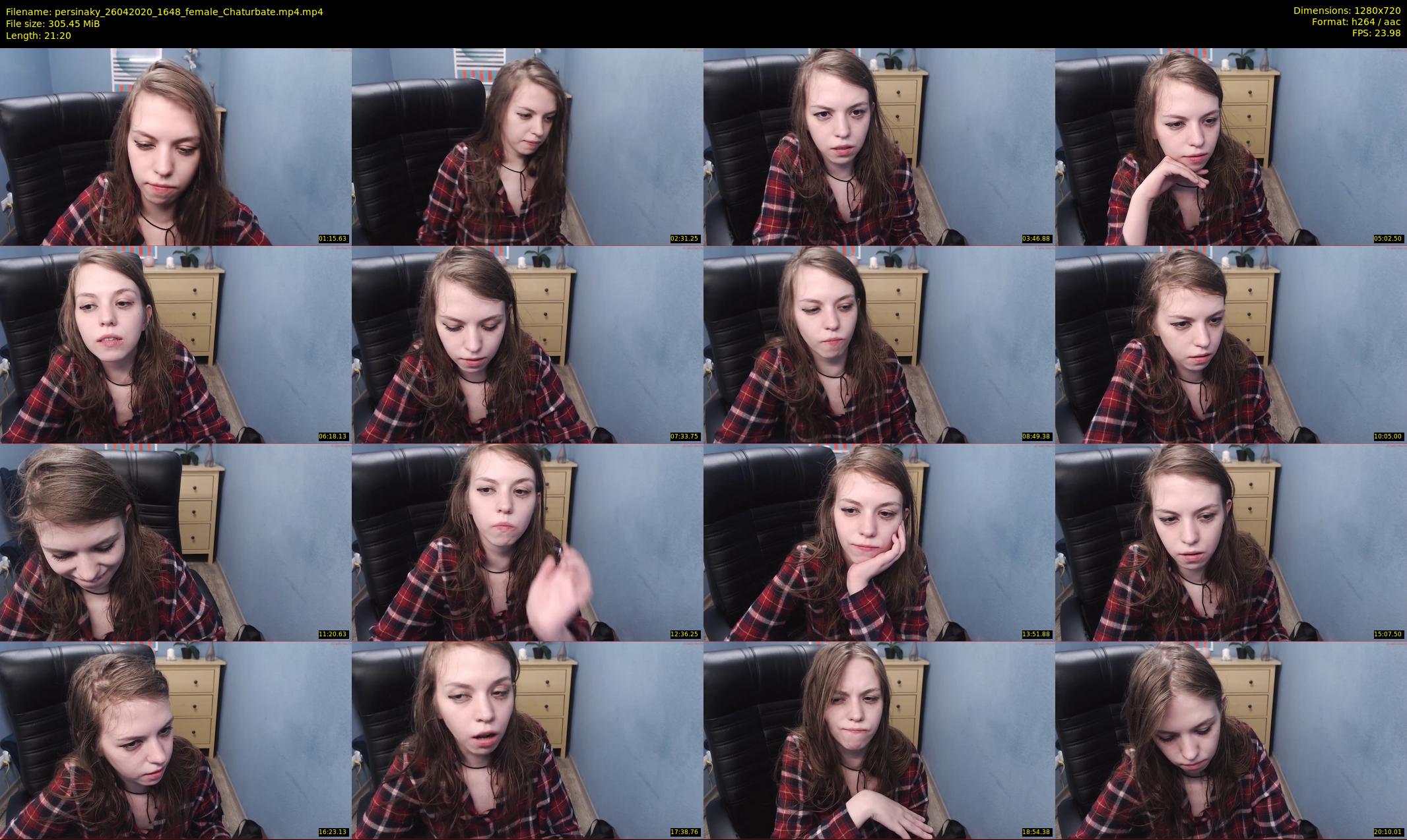 persinaky — 22 minute Chaturbate female cam show recording, 720p, Apr 26, 2020