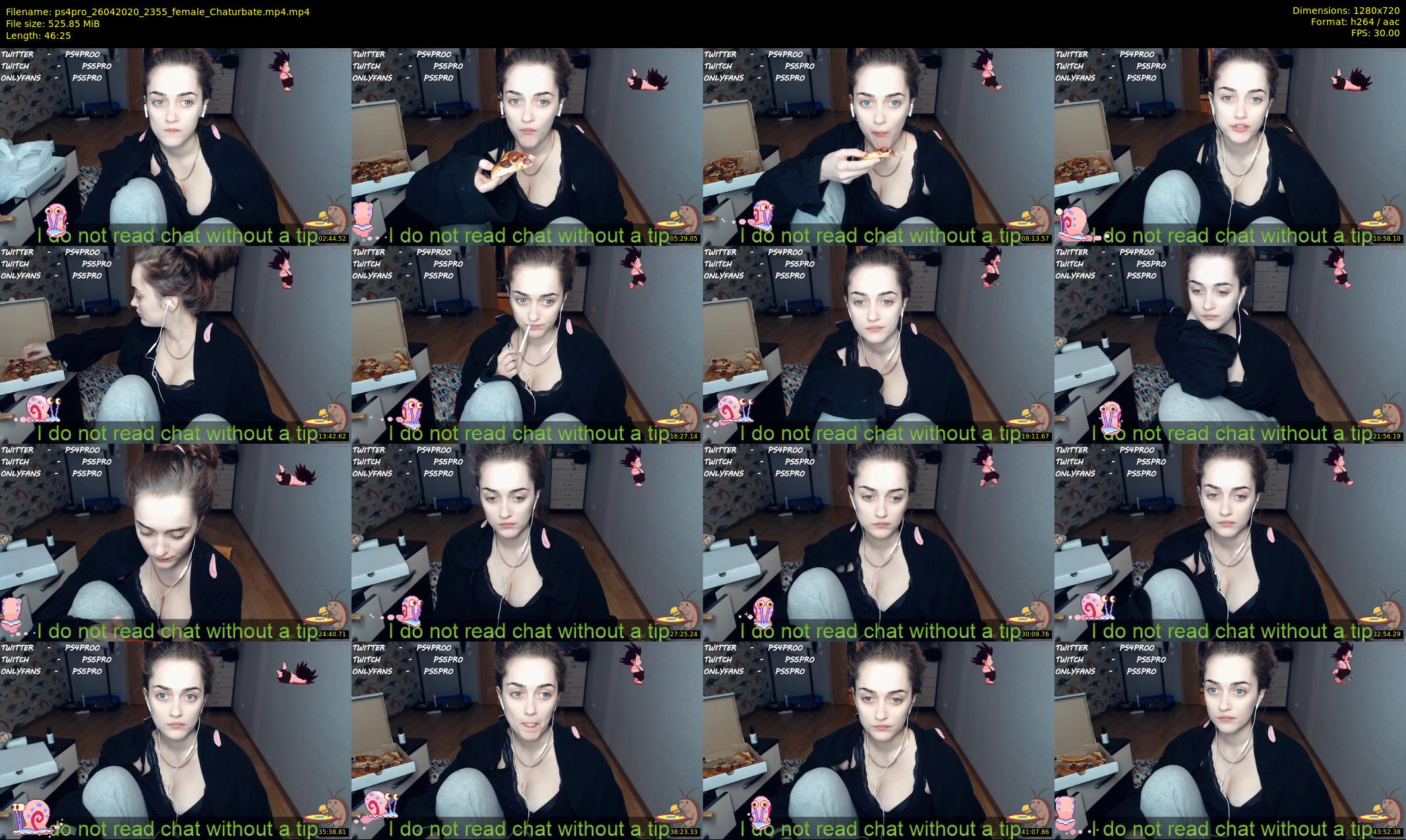 ps4pro — 47 minute Chaturbate female cam show recording, 720p, Apr 26, 2020