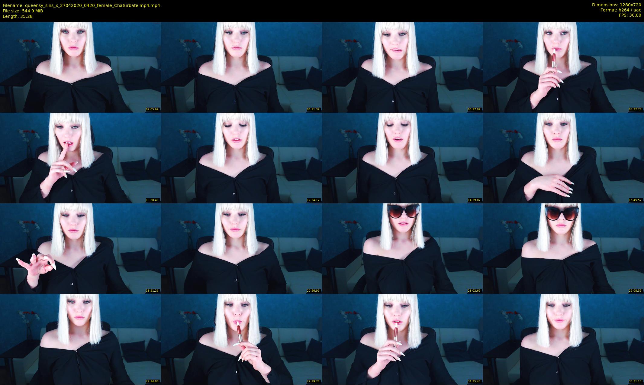 queensy_sins_x — 36 minute Chaturbate female cam show recording, 720p, Apr 27, 2020