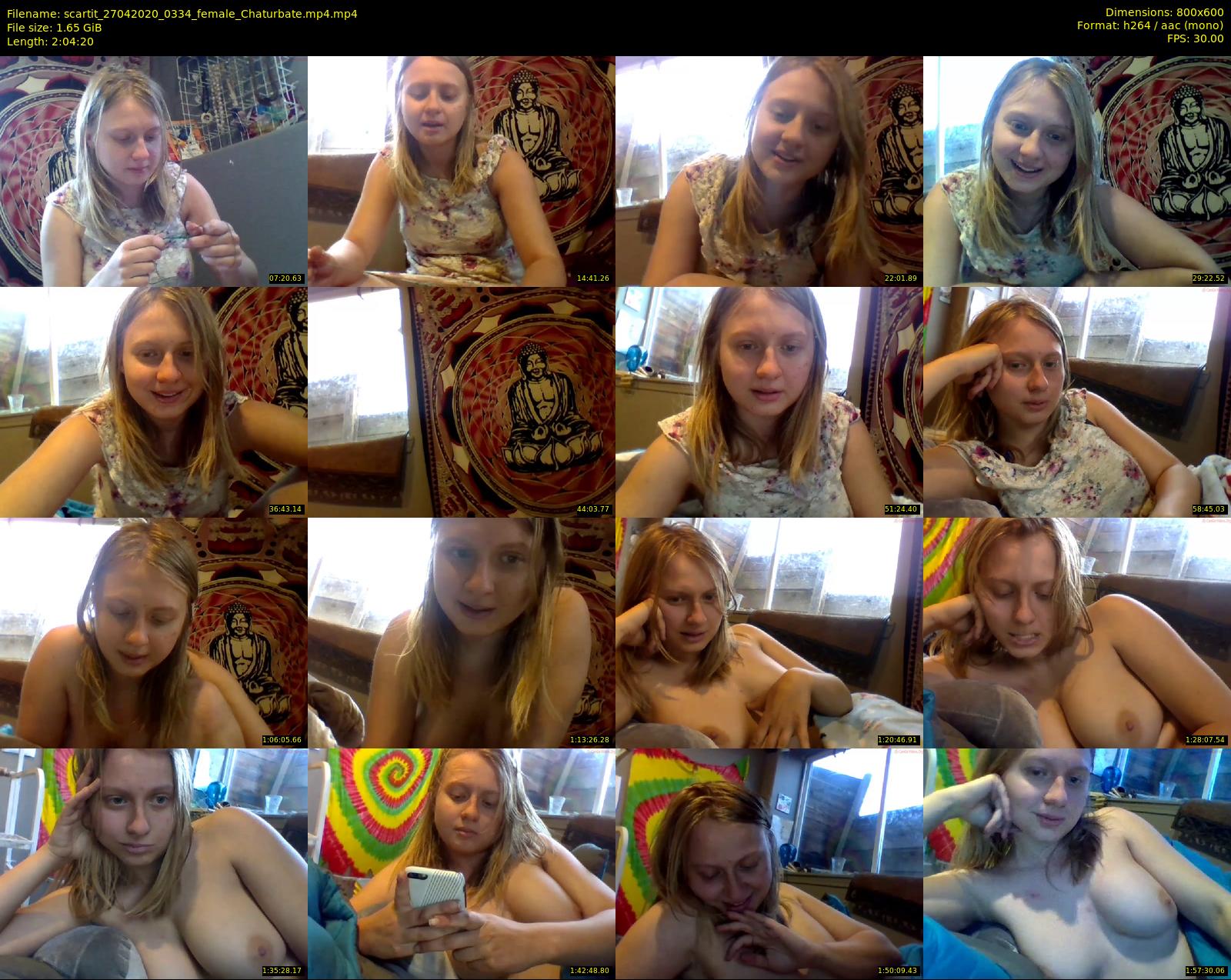 scartit — 125 minute Chaturbate female cam show recording, 480p, Apr 27, 2020
