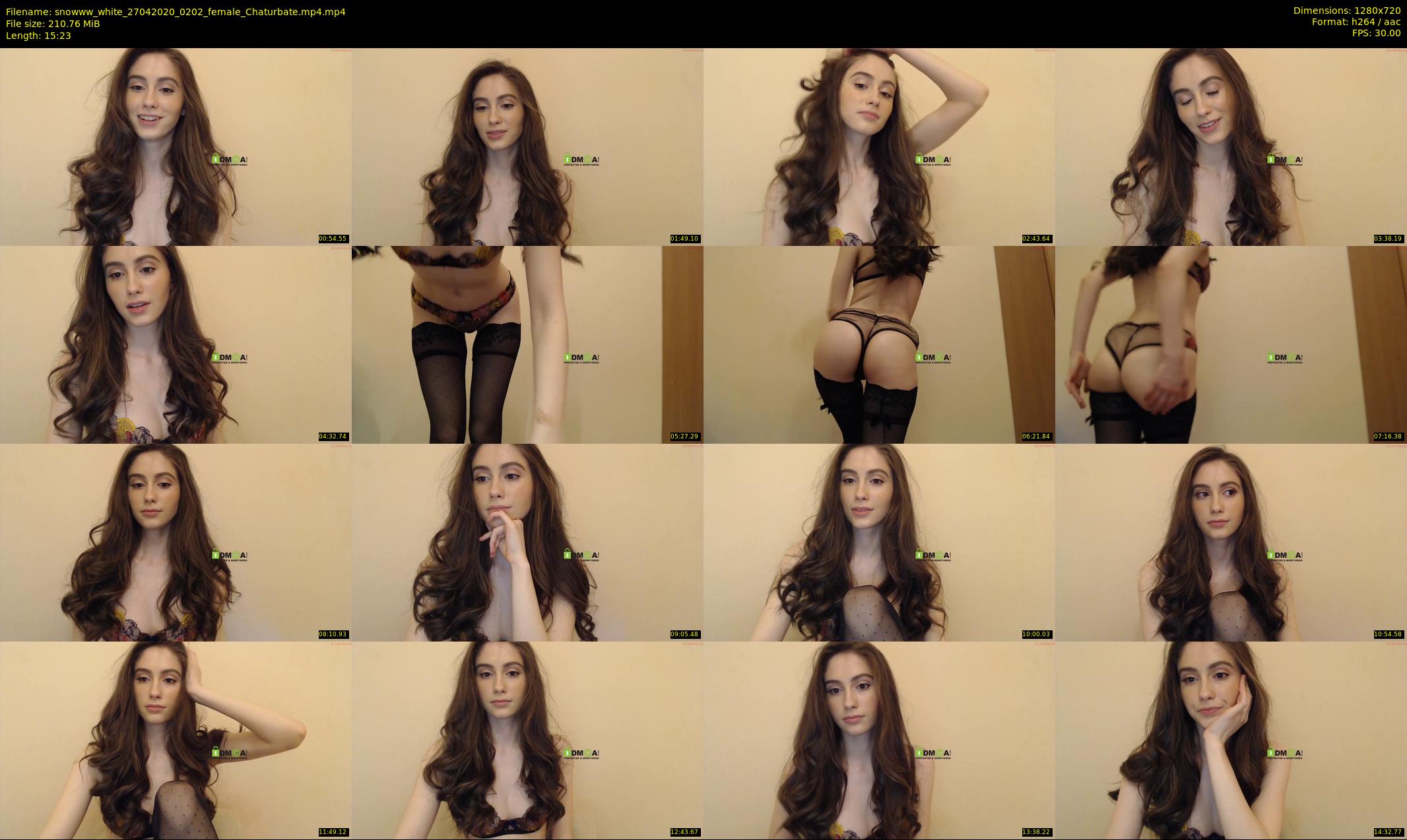 snowww_white — 16 minute Chaturbate female cam show recording, 720p, Apr 27, 2020