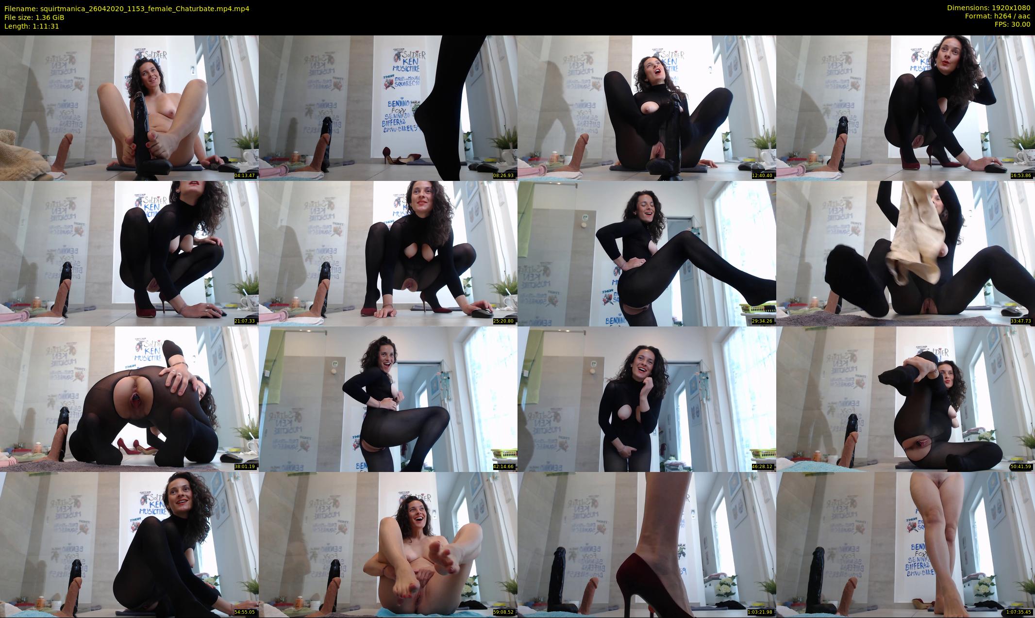 squirtmanica — 72 minute Chaturbate female cam show recording, 1080p, Apr 26, 2020