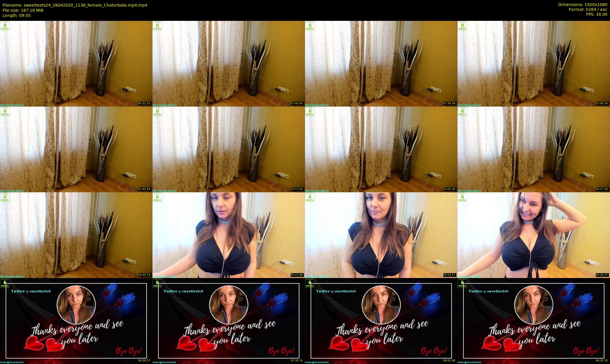 sweetteets24 — 10 minute Chaturbate female cam show recording, 1080p, Apr 26, 2020