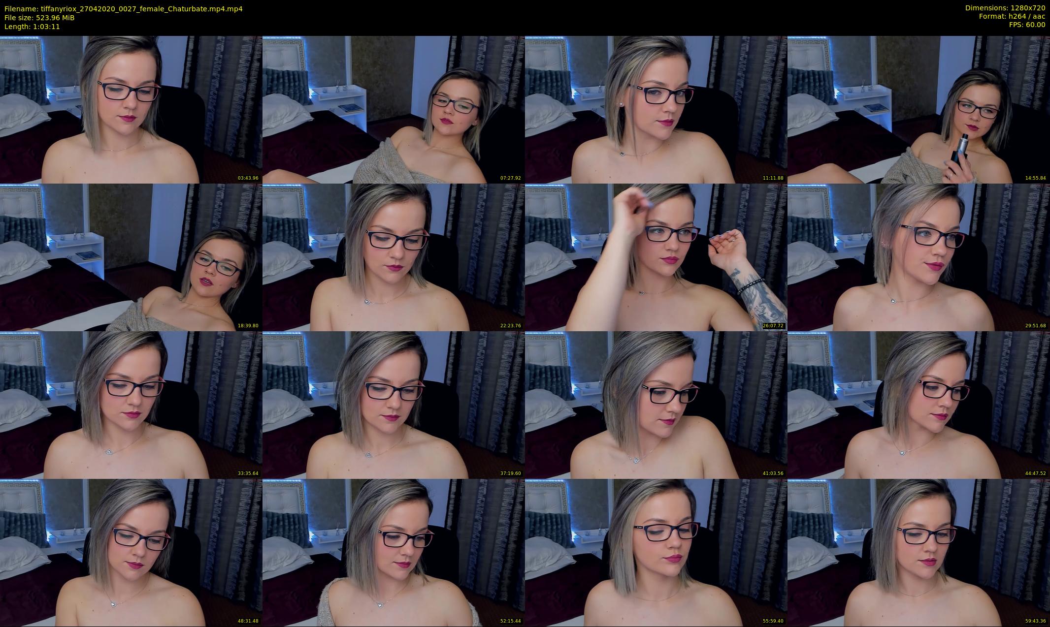 tiffanyriox — 64 minute Chaturbate female cam show recording, 720p, Apr 27, 2020