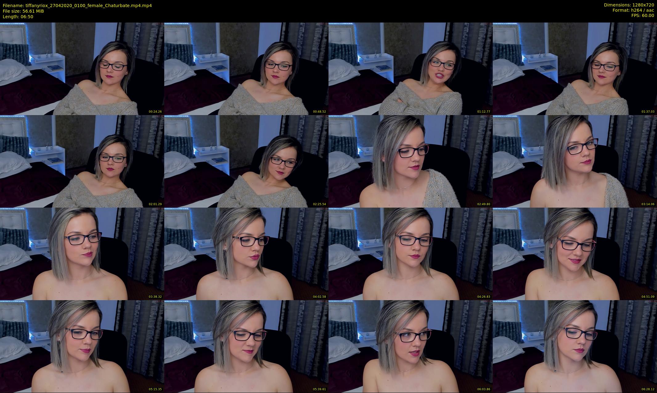 tiffanyriox — 7 minute Chaturbate female cam show recording, 720p, Apr 27, 2020