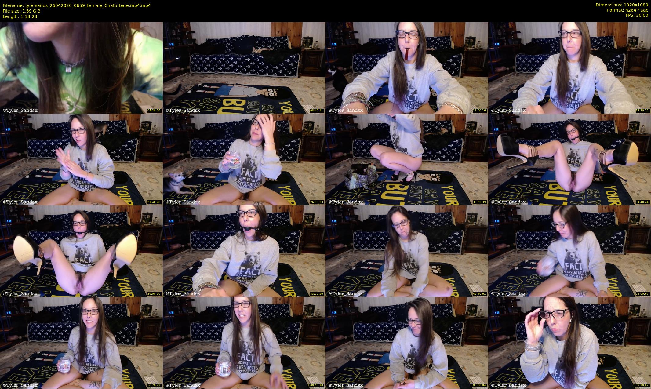 tylersands — 74 minute Chaturbate female cam show recording, 1080p, Apr 26, 2020