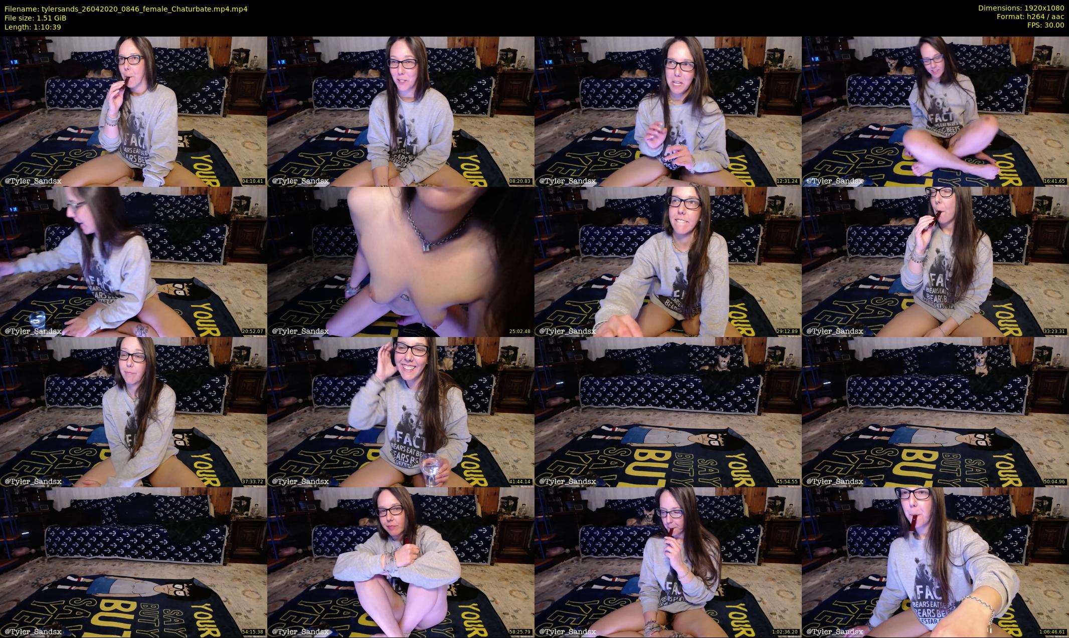 tylersands — 71 minute Chaturbate female cam show recording, 1080p, Apr 26, 2020