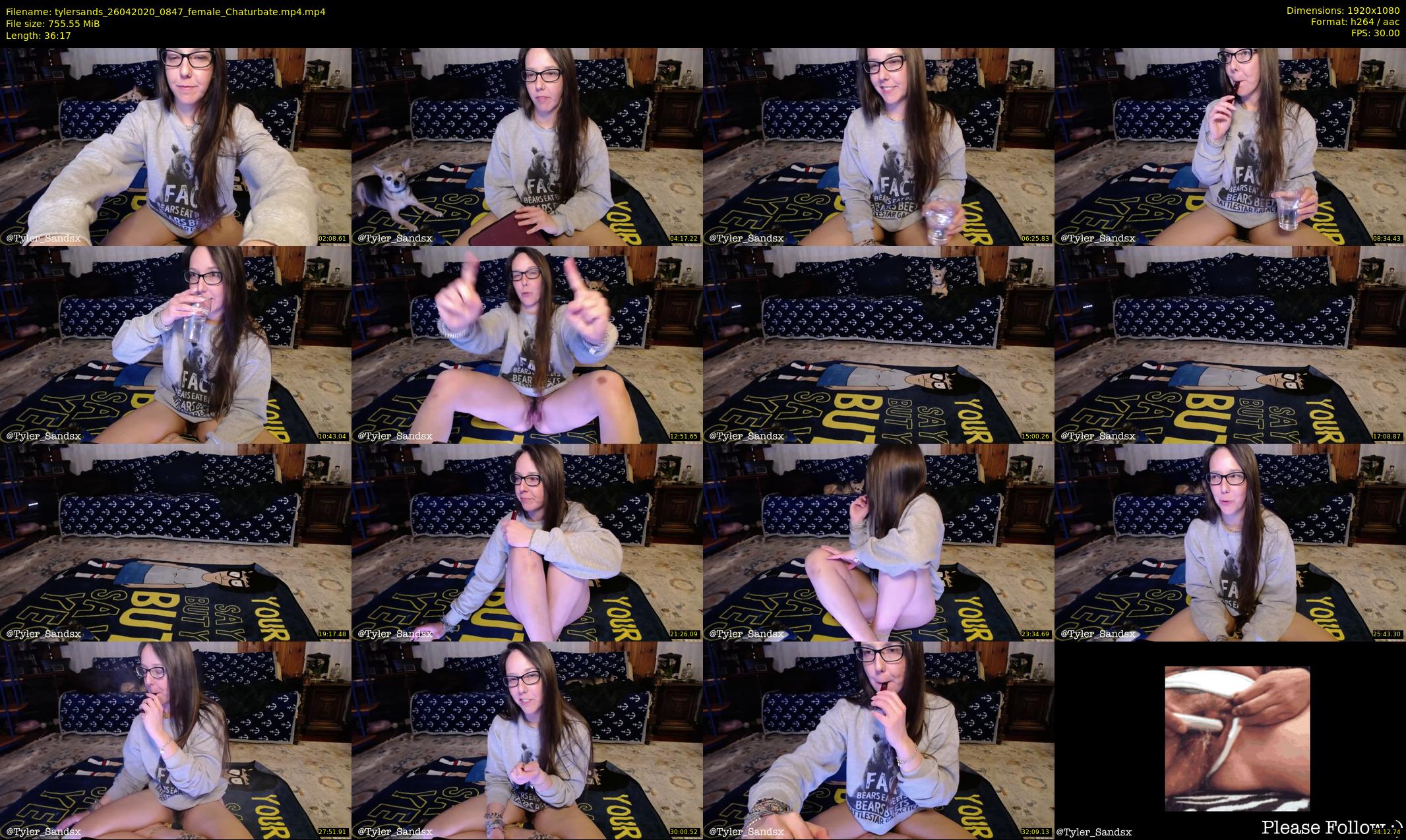 tylersands — 37 minute Chaturbate female cam show recording, 1080p, Apr 26, 2020