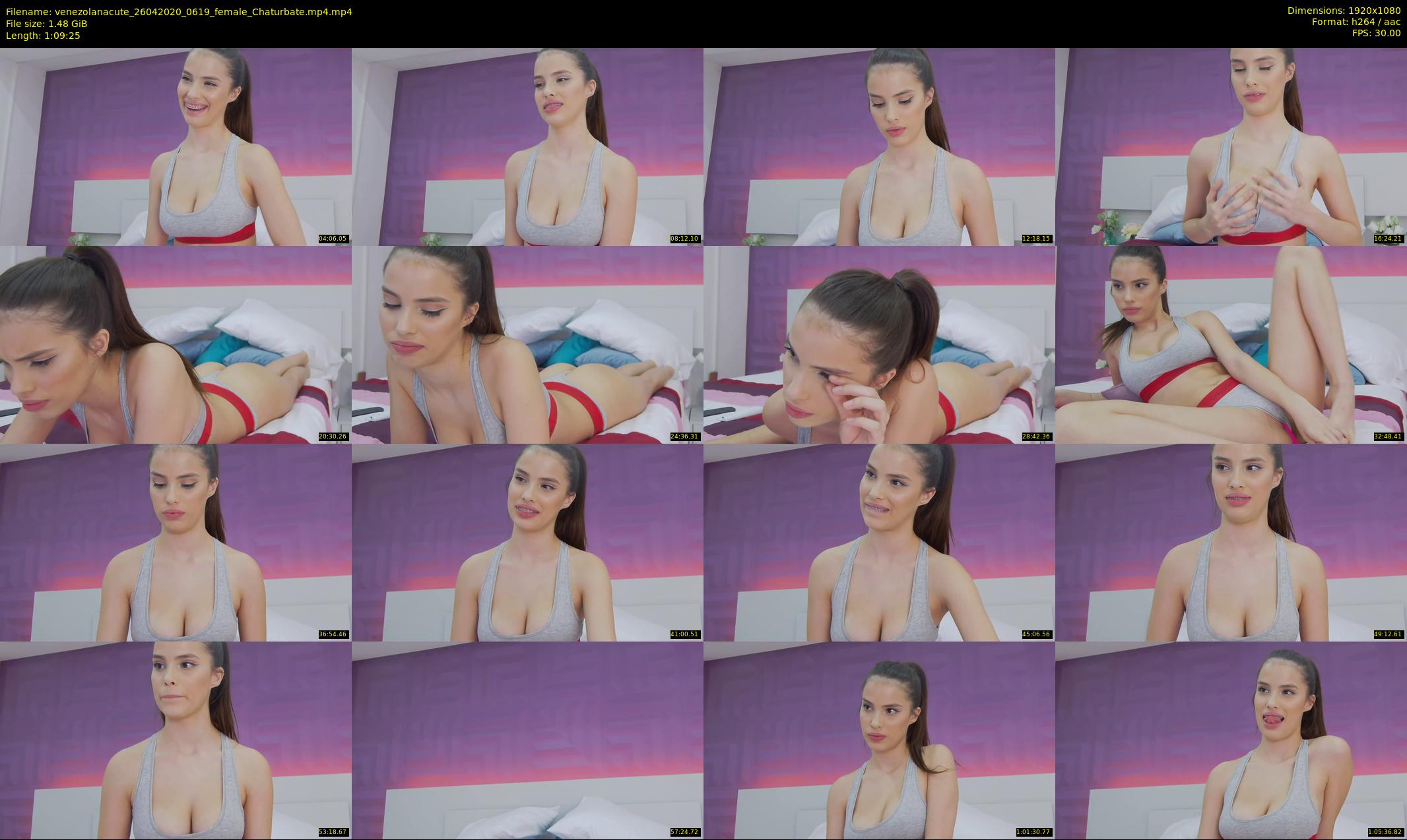 venezolanacute — 70 minute Chaturbate female cam show recording, 1080p, Apr 26, 2020