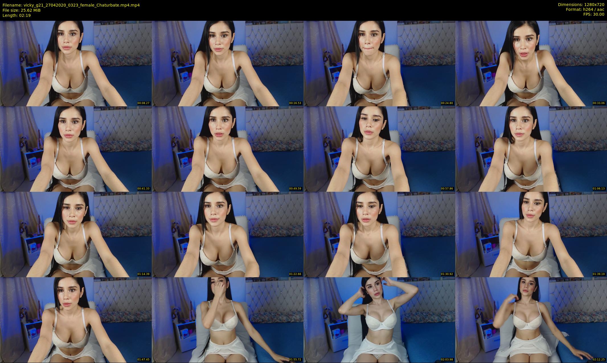 vicky_g21 — 3 minute Chaturbate female cam show recording, 720p, Apr 27, 2020