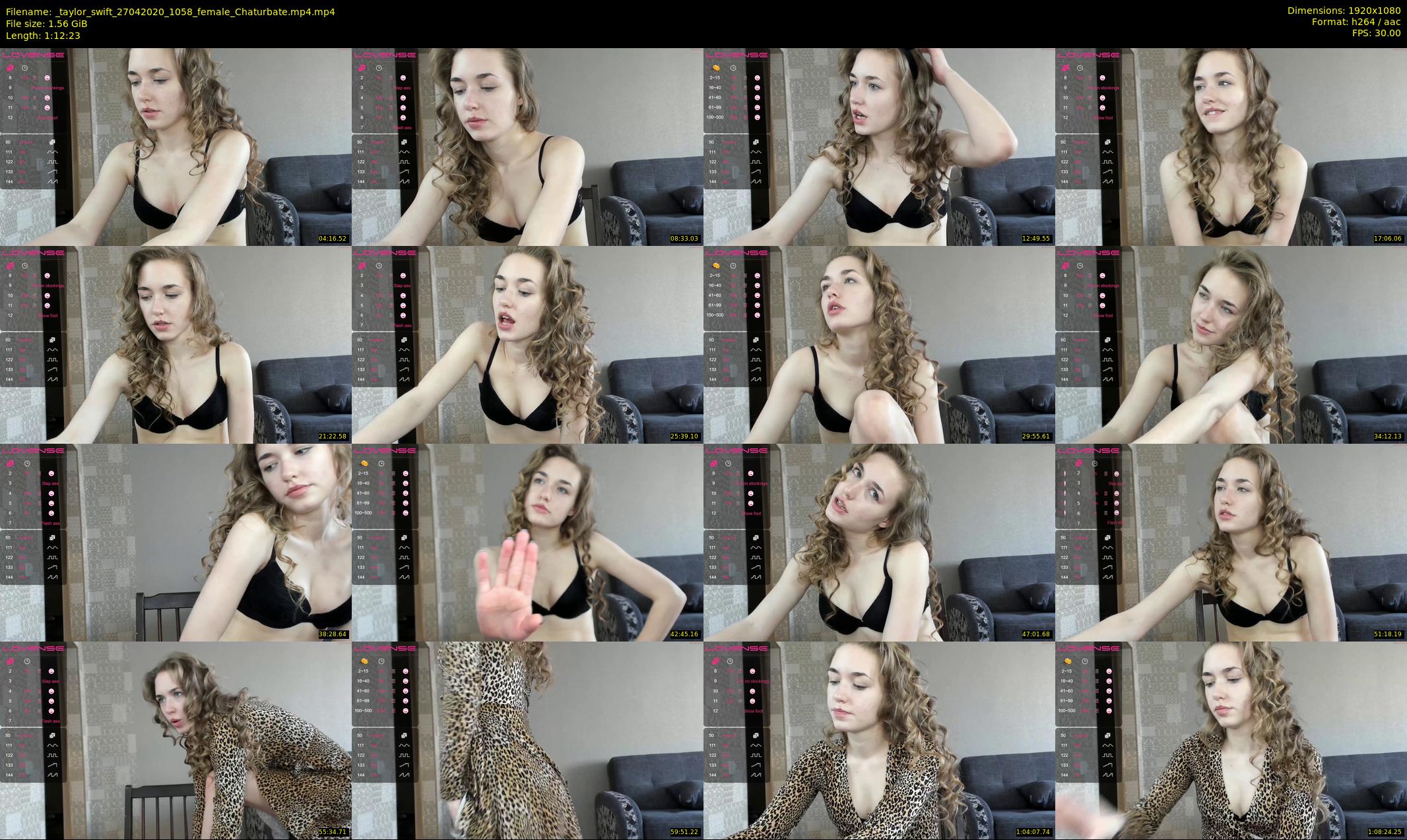 _taylor_swift — 73 minute Chaturbate female cam show recording, 1080p, Apr 27, 2020