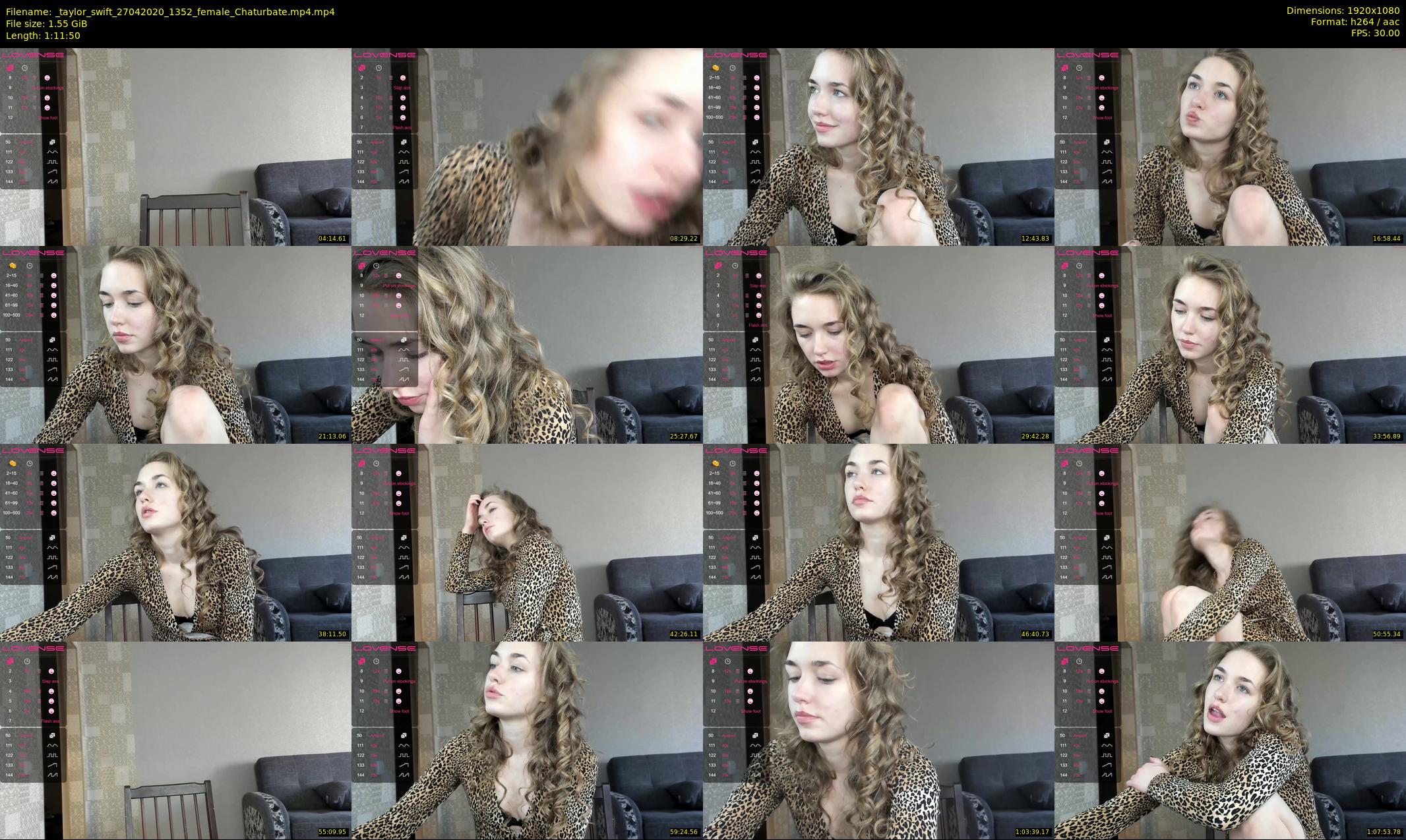 _taylor_swift — 72 minute Chaturbate female cam show recording, 1080p, Apr 27, 2020
