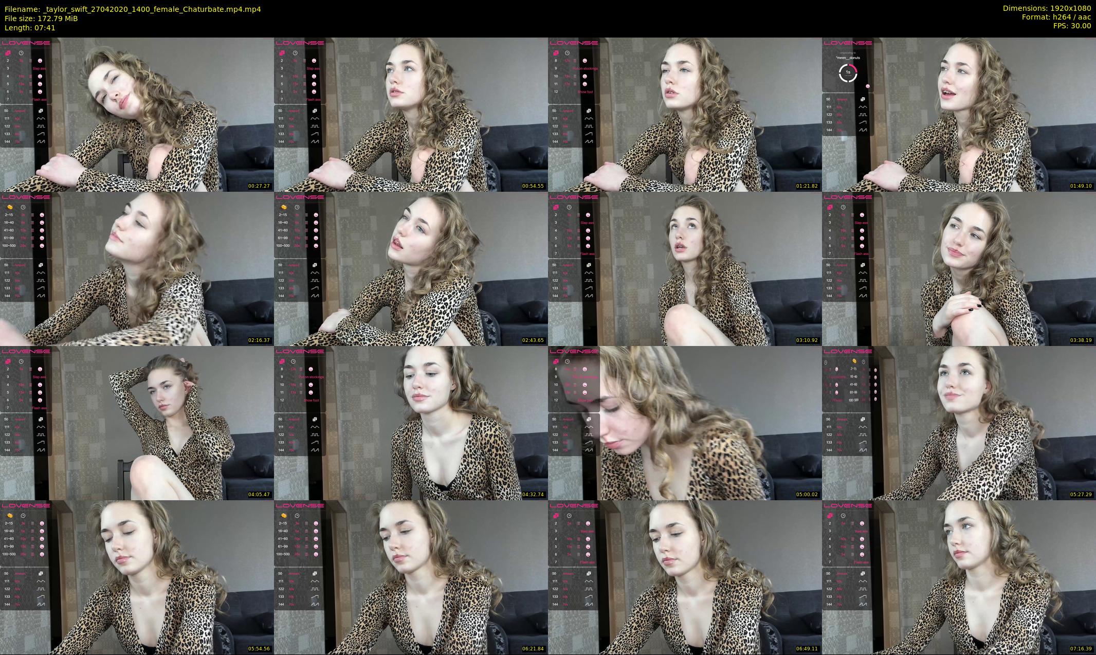 _taylor_swift — 8 minute Chaturbate female cam show recording, 1080p, Apr 27, 2020