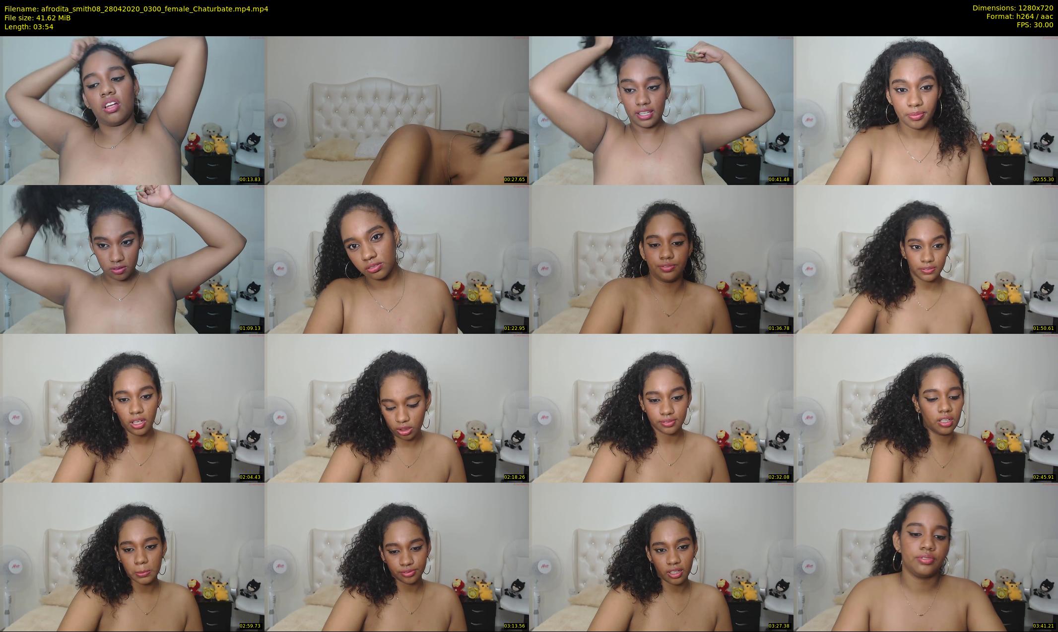 afrodita_smith08 — 4 minute Chaturbate female cam show recording, 720p, Apr 28, 2020