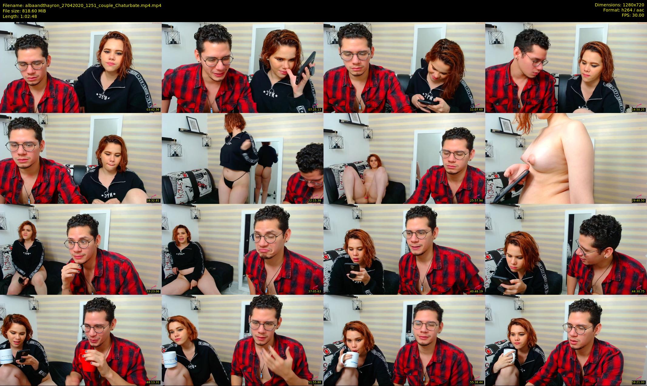 albaandthayron — 63 minute Chaturbate couple cam show recording, 720p, Apr 27, 2020