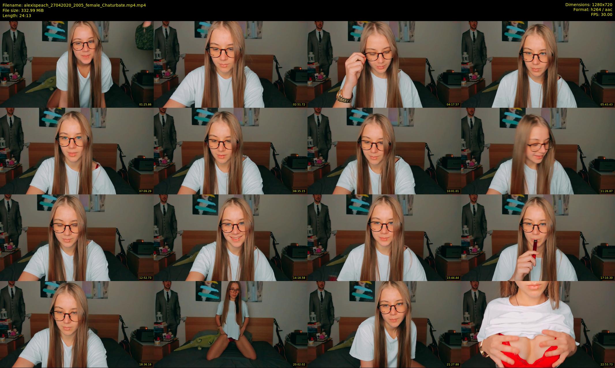 alexispeach — 25 minute Chaturbate female cam show recording, 720p, Apr 27, 2020