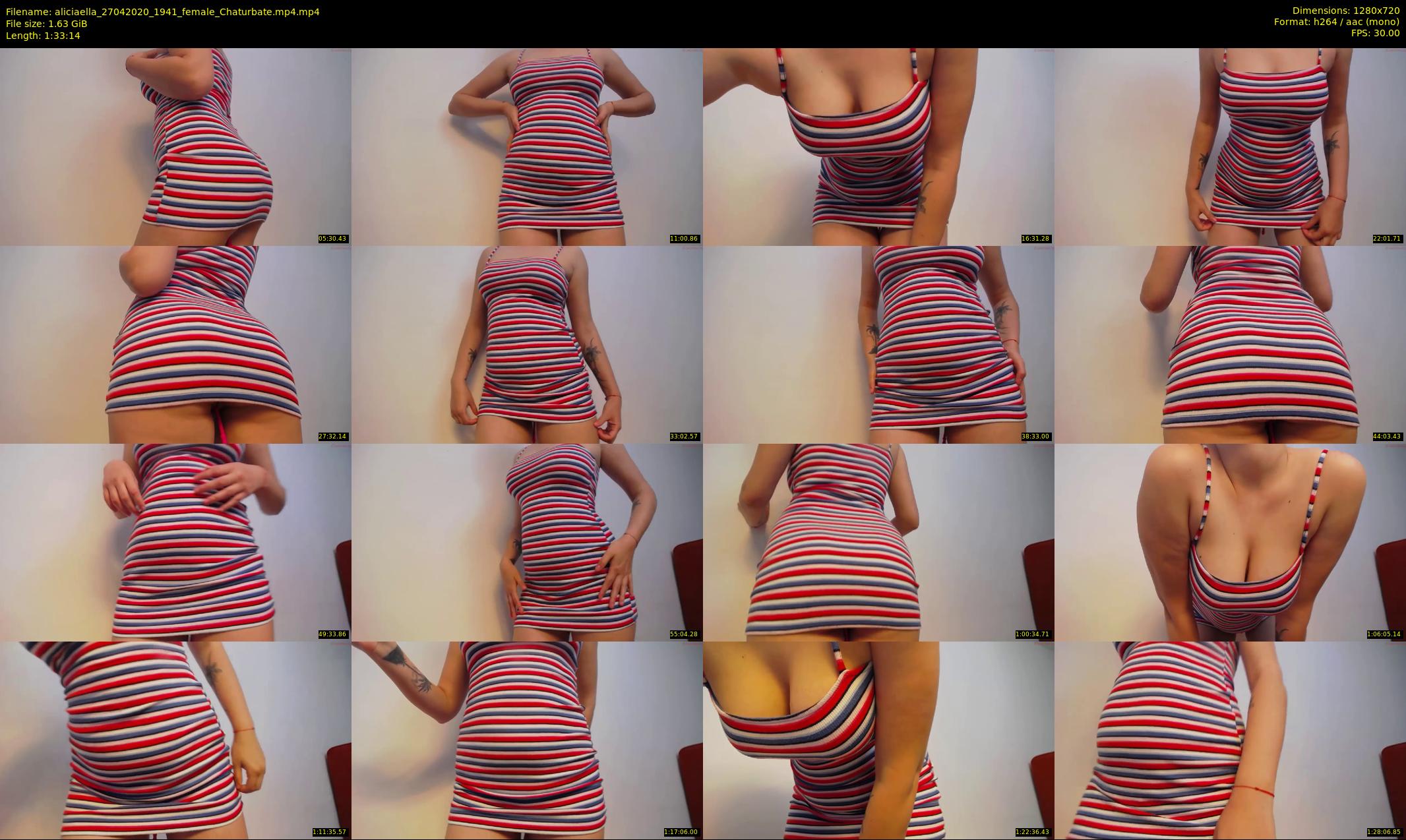 aliciaella — 94 minute Chaturbate female cam show recording, 720p, Apr 27, 2020