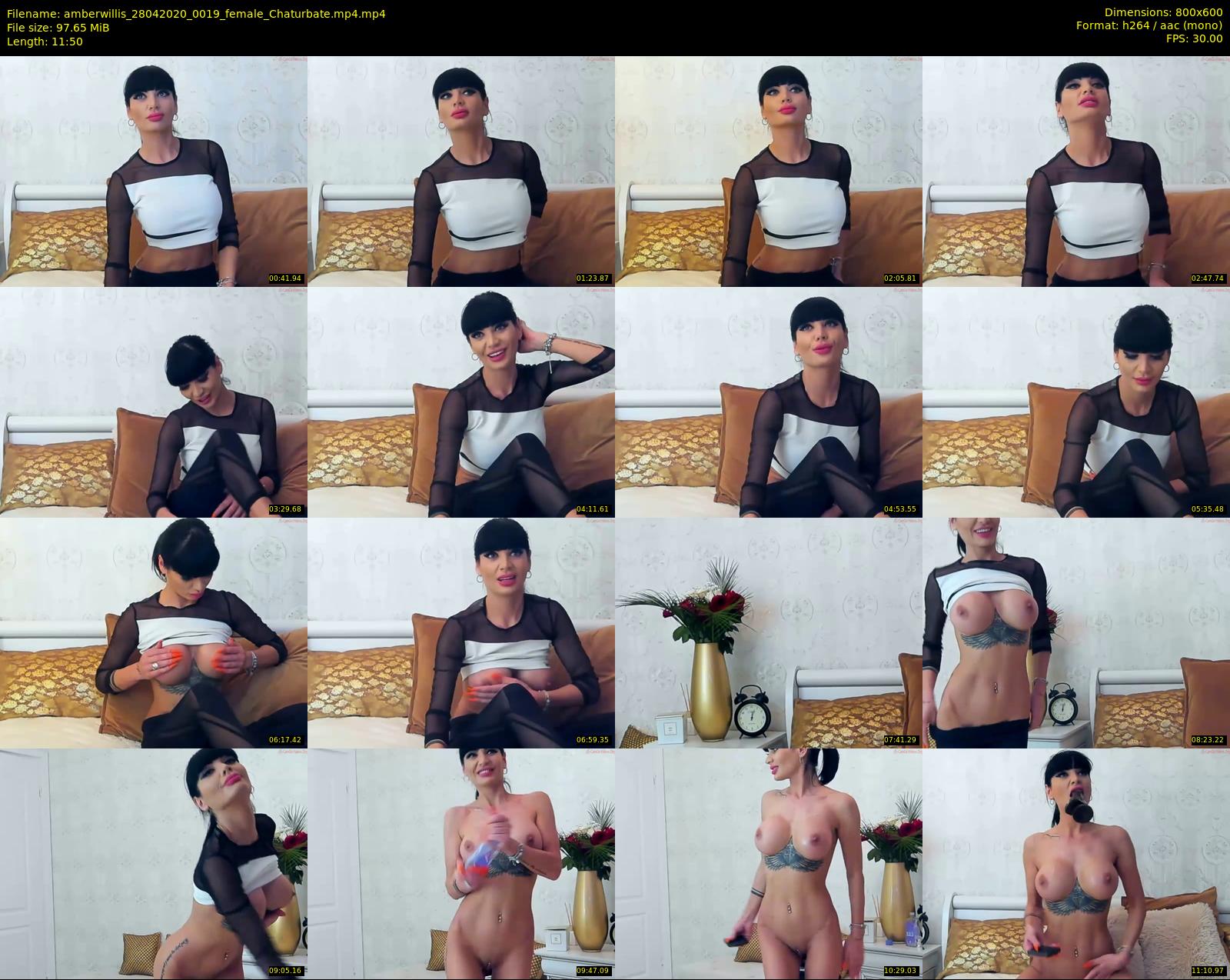 amberwillis — 12 minute Chaturbate female cam show recording, 480p, Apr 28, 2020