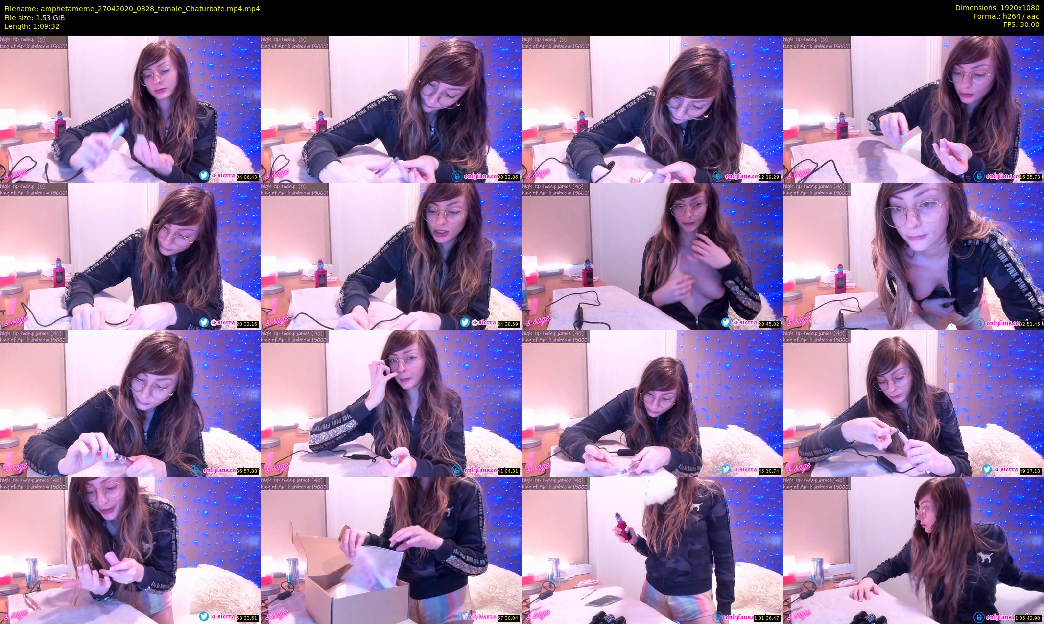 amphetameme — 70 minute Chaturbate female cam show recording, 1080p, Apr 27, 2020