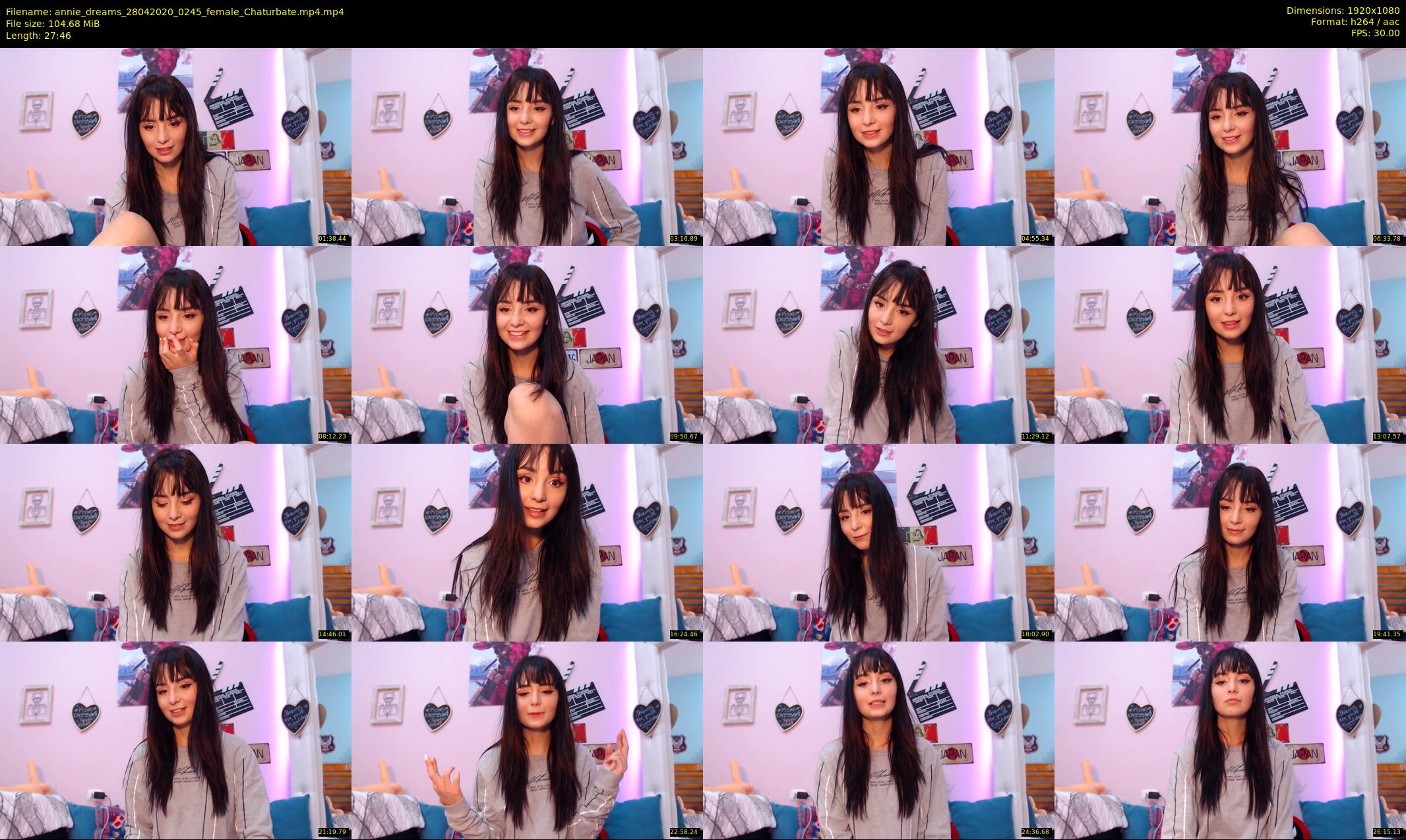 annie_dreams — 28 minute Chaturbate female cam show recording, 1080p, Apr 28, 2020