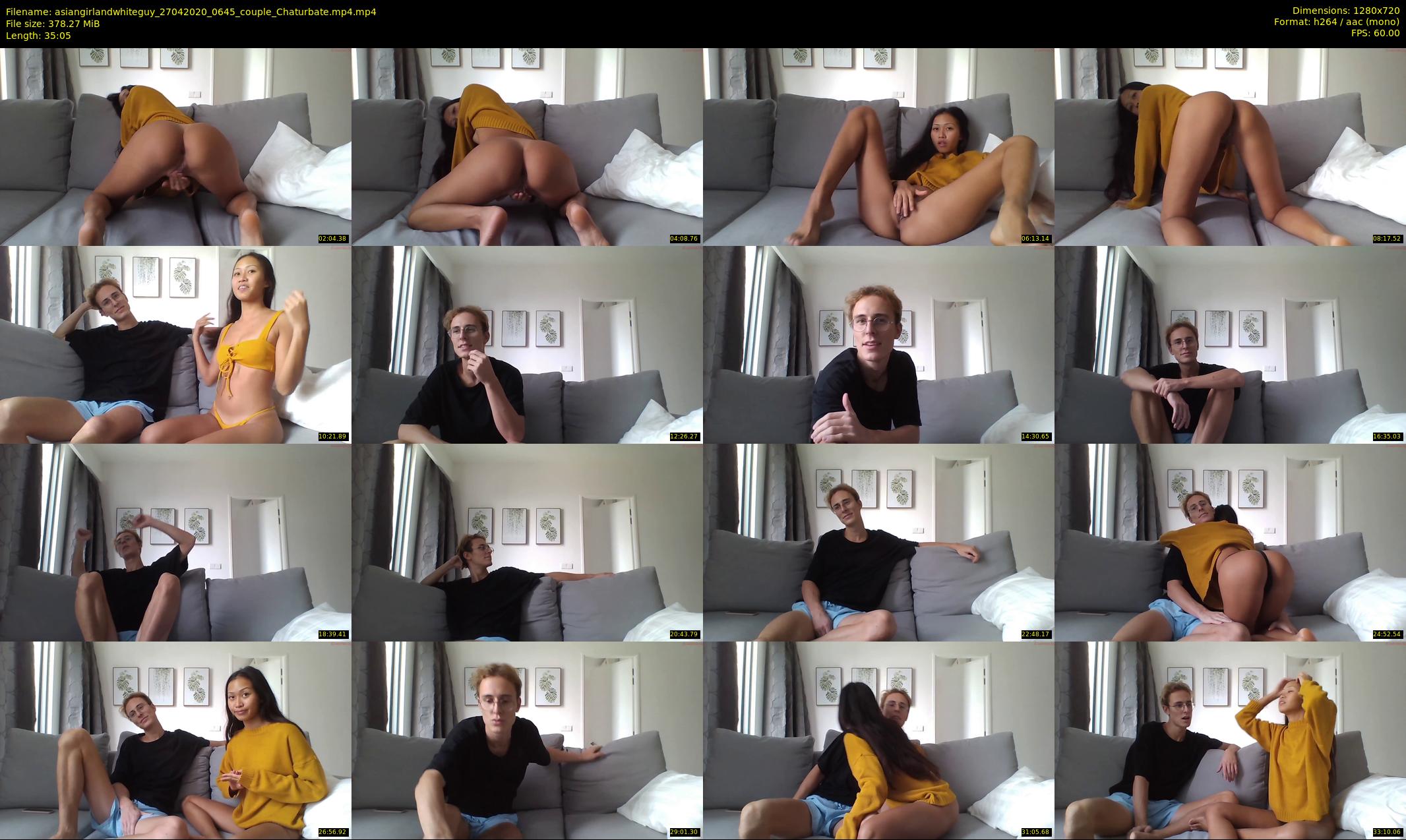 asiangirlandwhiteguy — 36 minute Chaturbate couple cam show recording, 720p, Apr 27, 2020