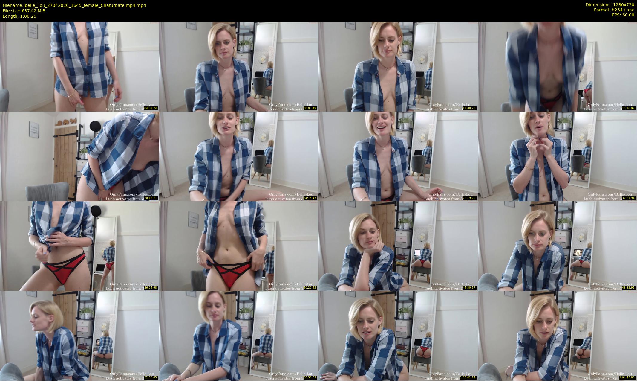 belle_jlou — 69 minute Chaturbate female cam show recording, 720p, Apr 27, 2020