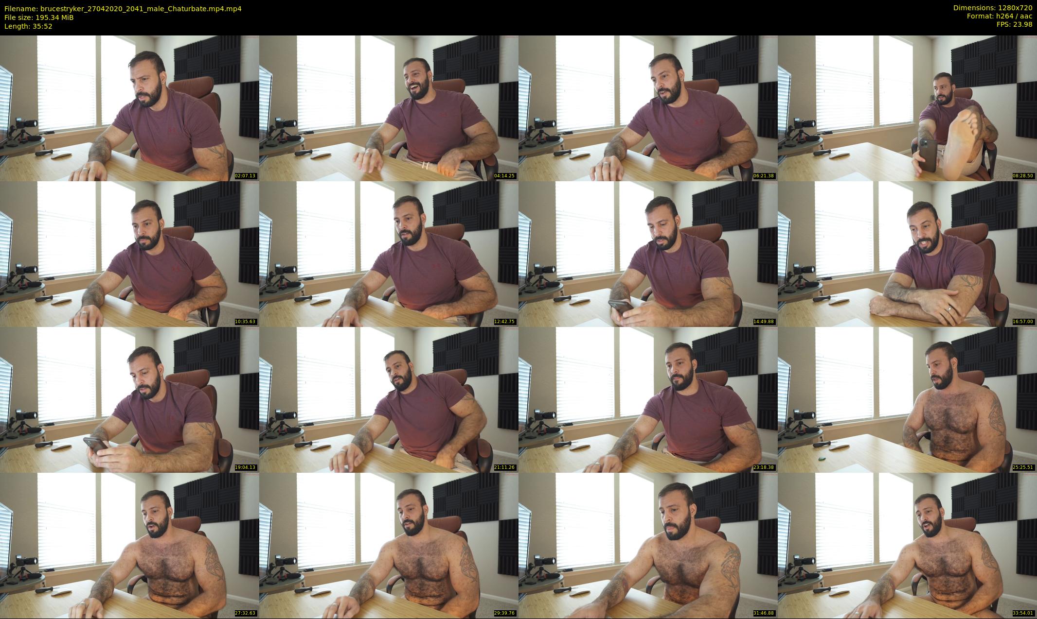 brucestryker — 36 minute Chaturbate male cam show recording, 720p, Apr 27, 2020