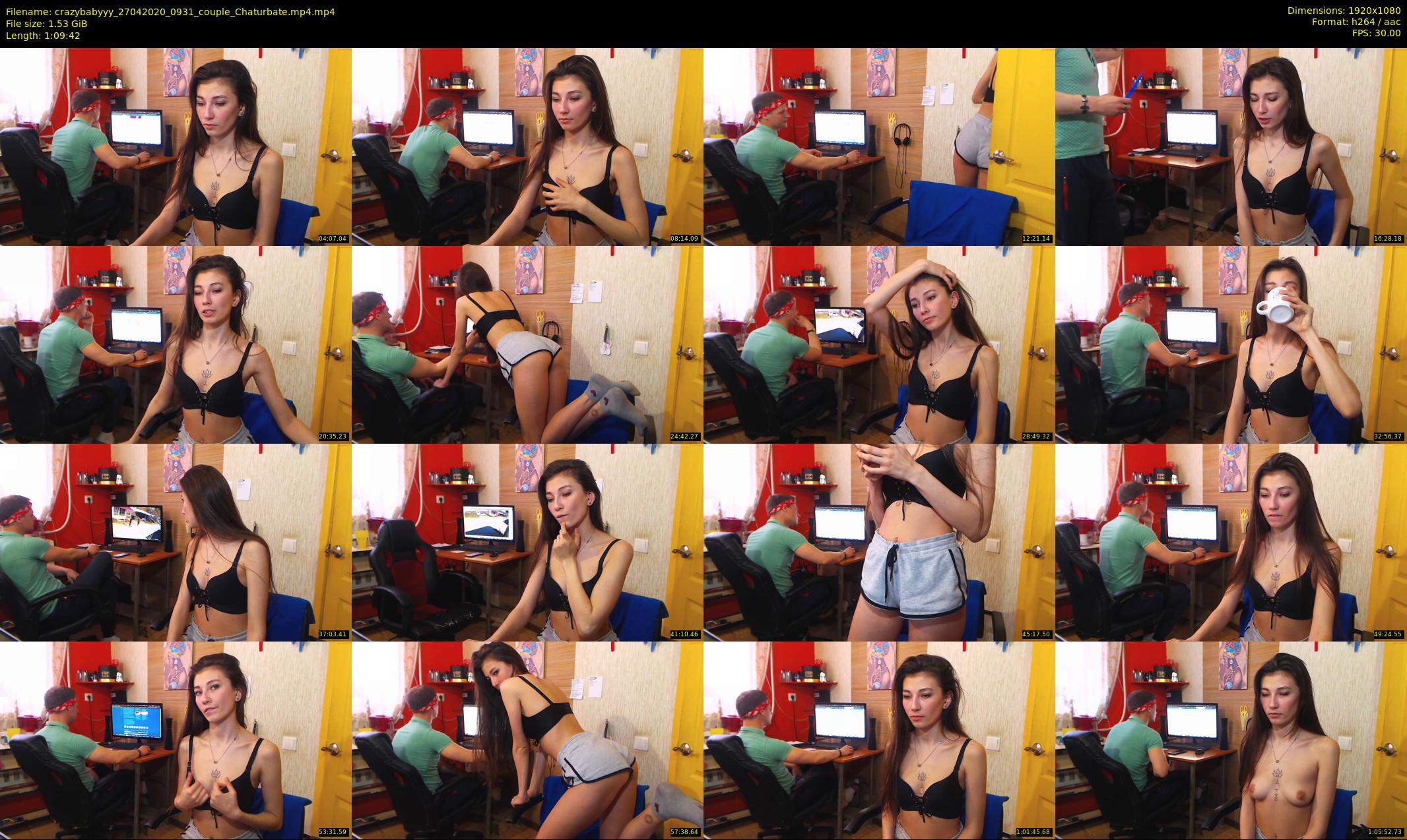 crazybabyyy — 70 minute Chaturbate couple cam show recording, 1080p, Apr 27, 2020