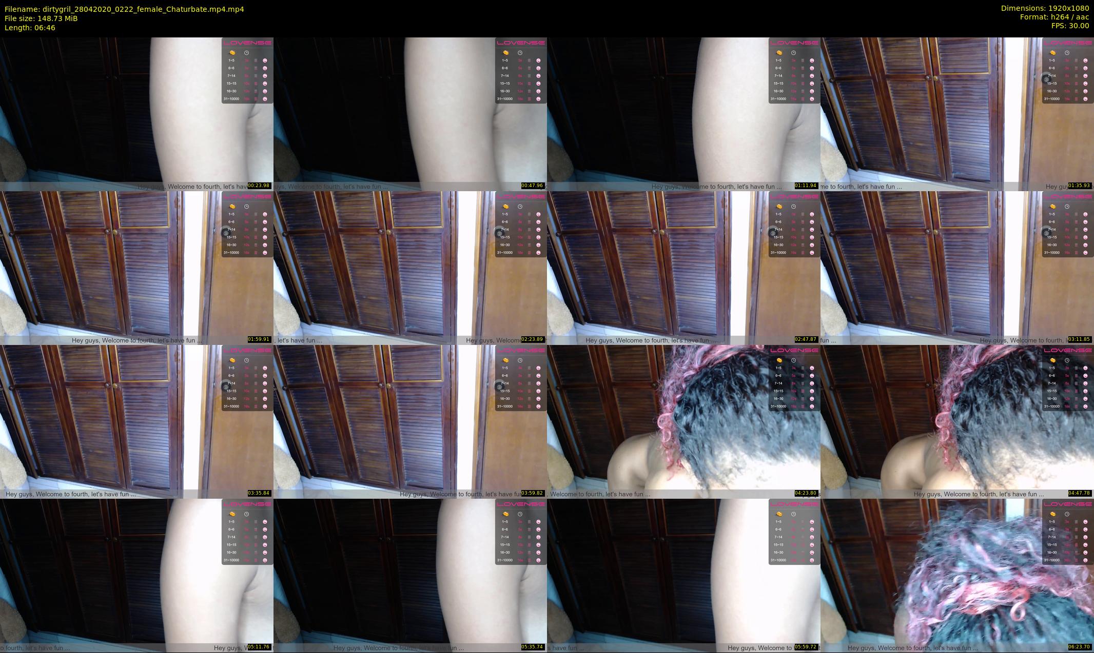 dirtygril — 7 minute Chaturbate female cam show recording, 1080p, Apr 28, 2020