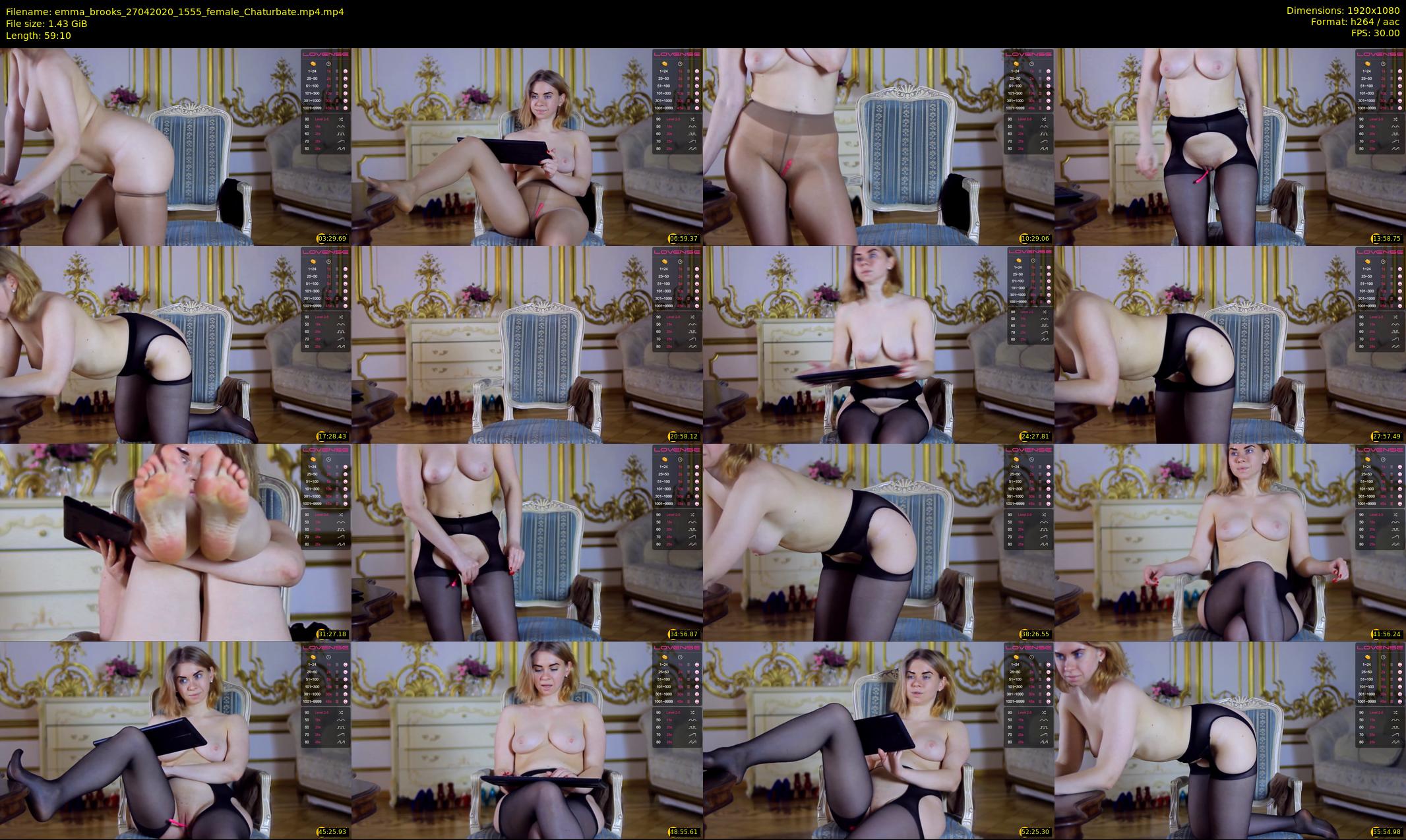 emma_brooks — 60 minute Chaturbate female cam show recording, 1080p, Apr 27, 2020