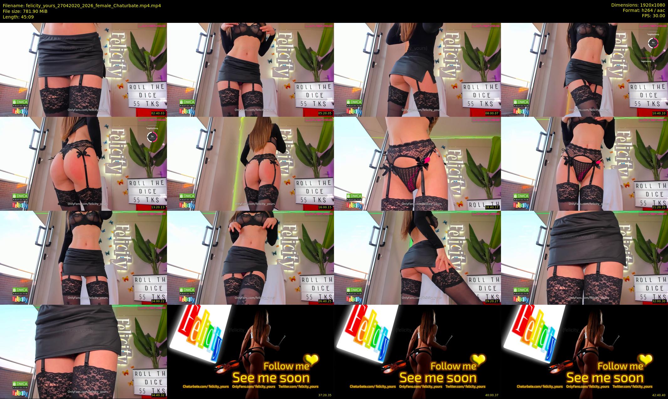 felicity_yours — 46 minute Chaturbate female cam show recording, 1080p, Apr 27, 2020