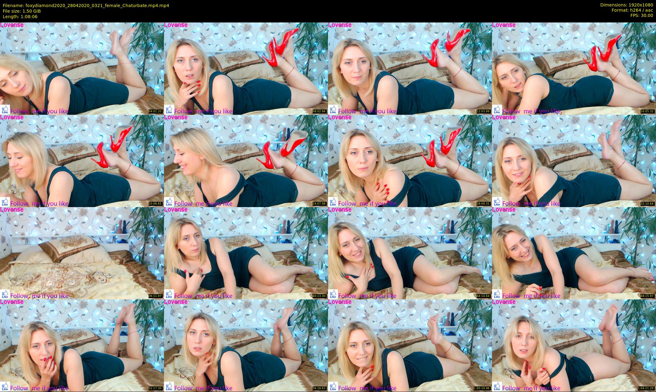 foxydiamond2020 — 69 minute Chaturbate female cam show recording, 1080p, Apr 28, 2020