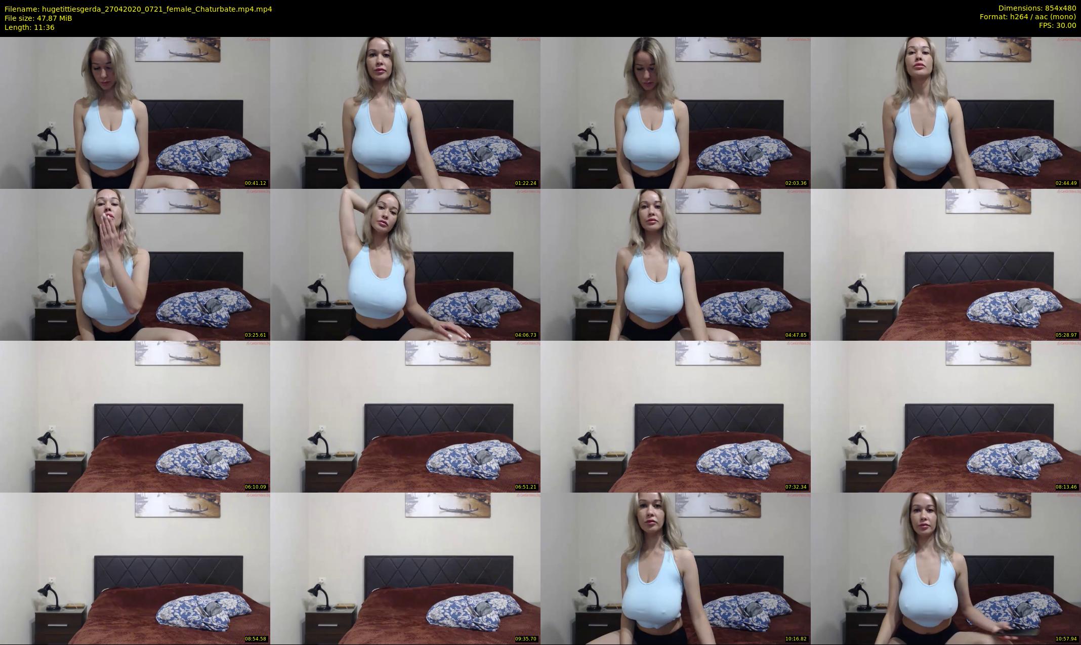 hugetittiesgerda — 12 minute Chaturbate female cam show recording, 480p, Apr 27, 2020