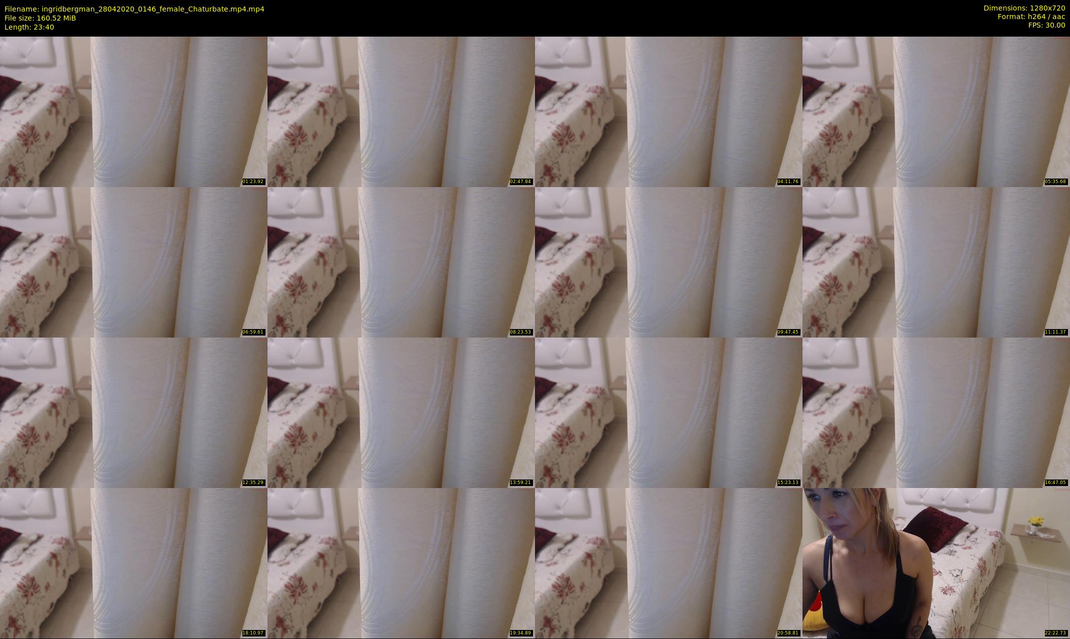ingridbergman — 24 minute Chaturbate female cam show recording, 720p, Apr 28, 2020