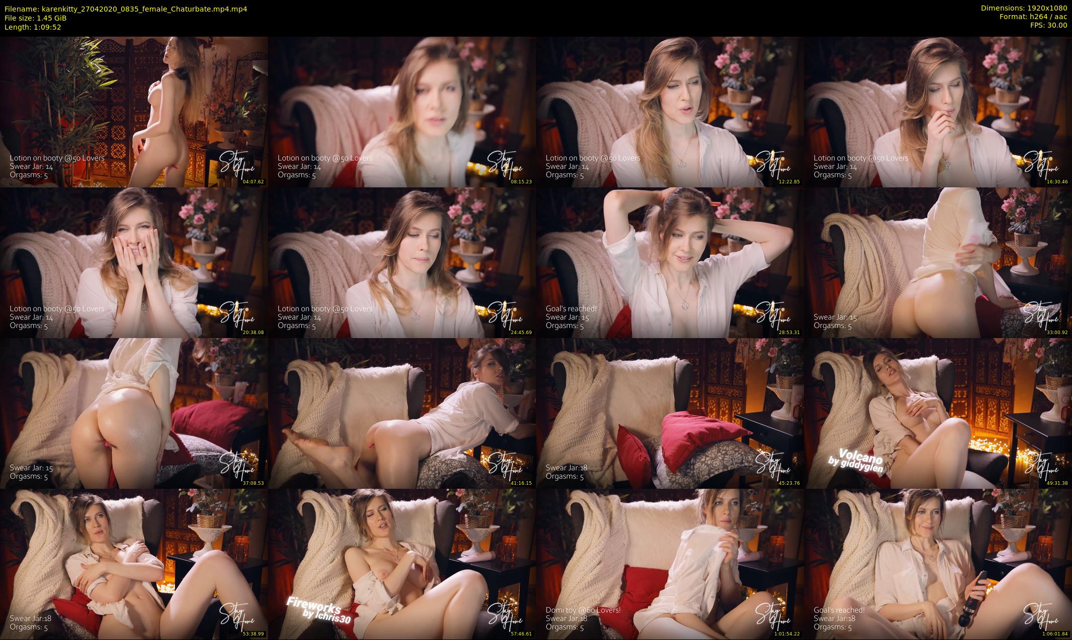 karenkitty — 70 minute Chaturbate female cam show recording, 1080p, Apr 27, 2020