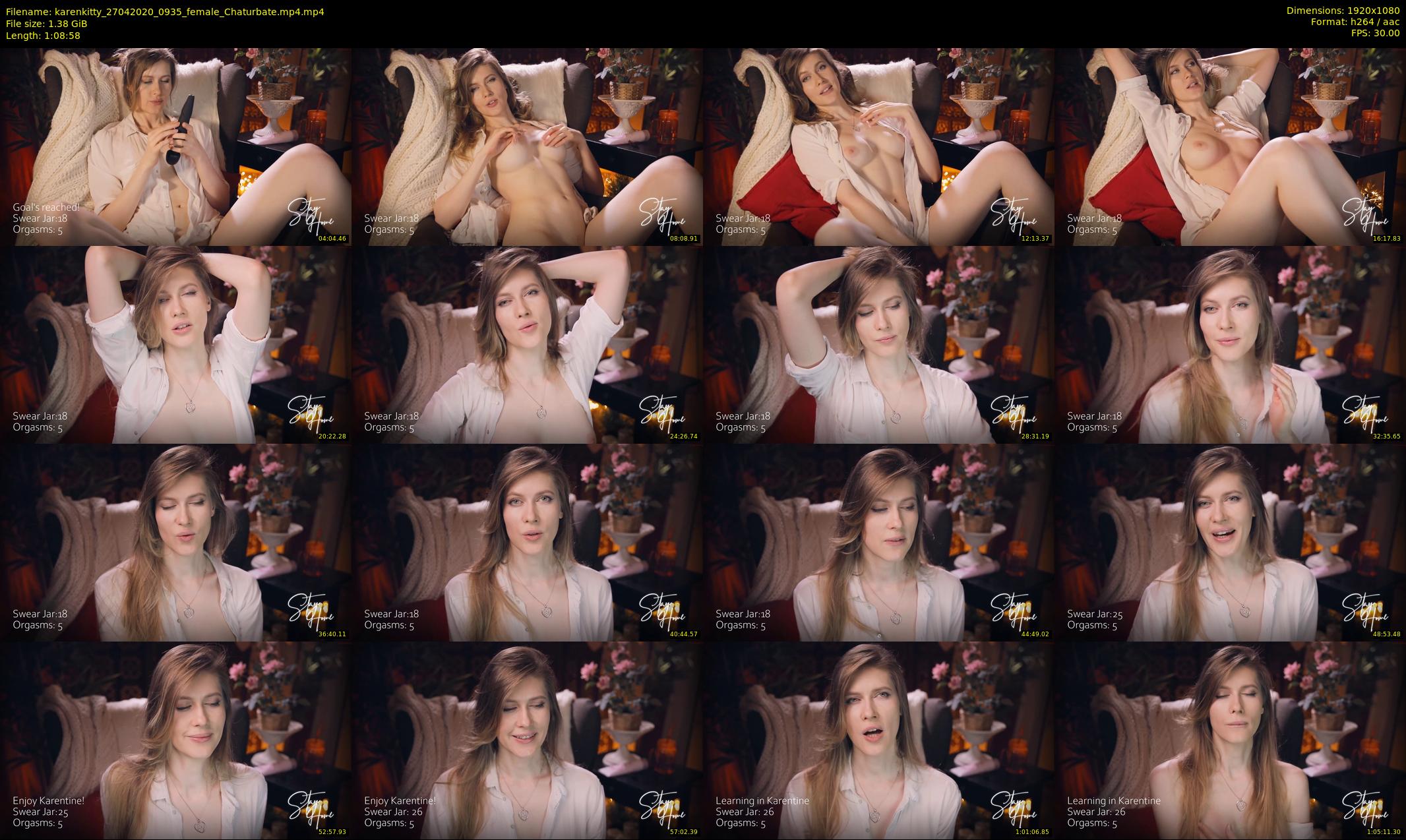 karenkitty — 69 minute Chaturbate female cam show recording, 1080p, Apr 27, 2020