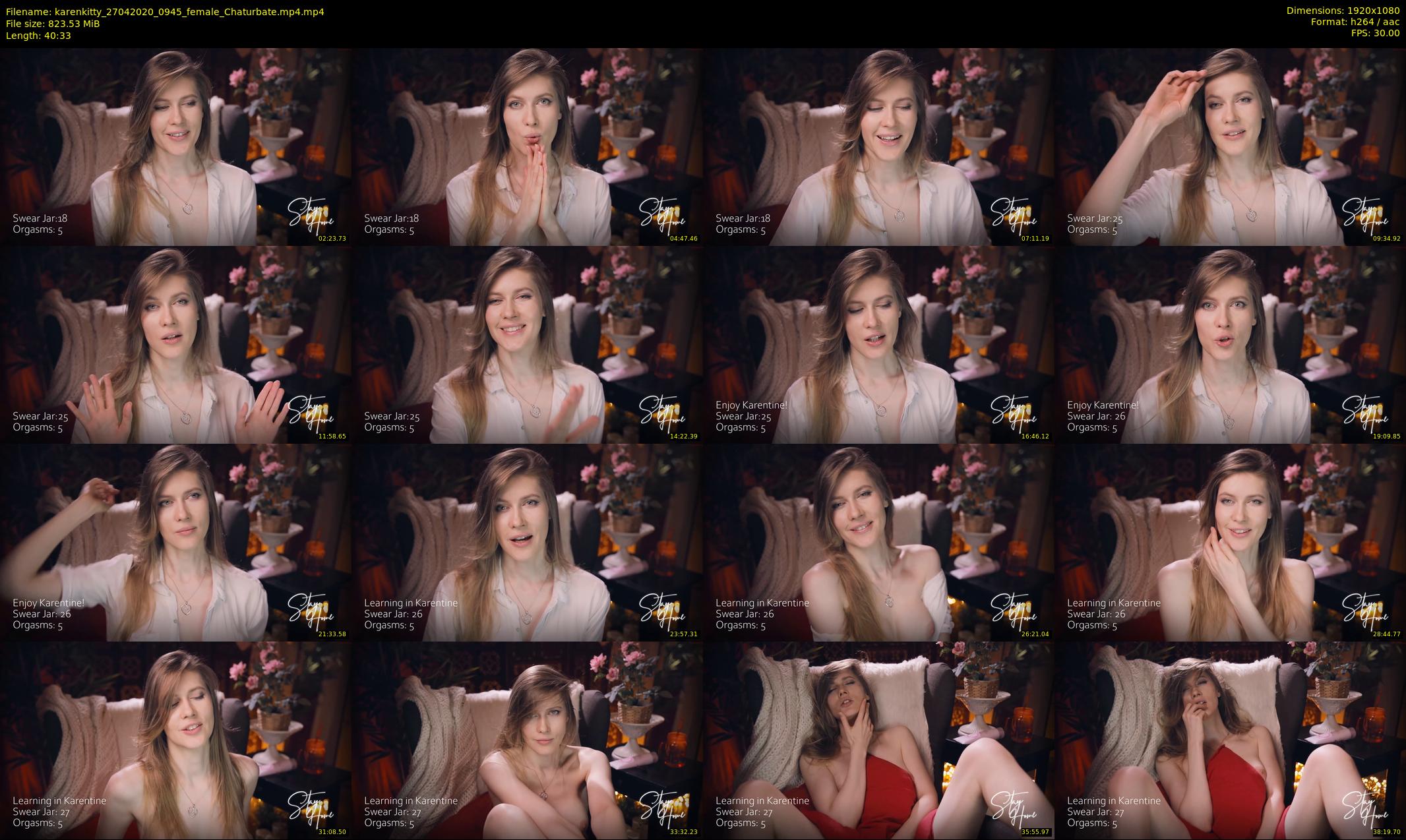 karenkitty — 41 minute Chaturbate female cam show recording, 1080p, Apr 27, 2020