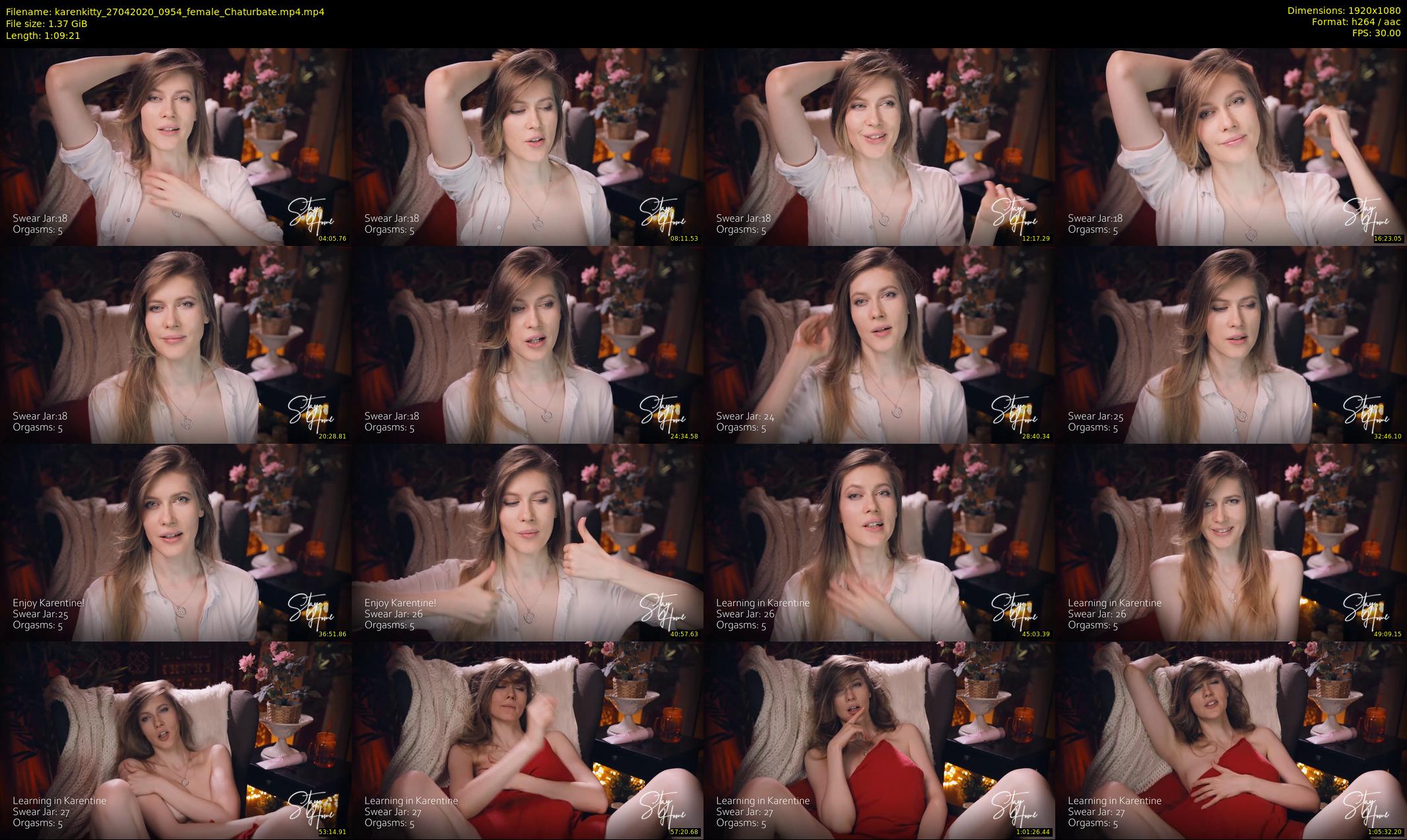 karenkitty — 70 minute Chaturbate female cam show recording, 1080p, Apr 27, 2020