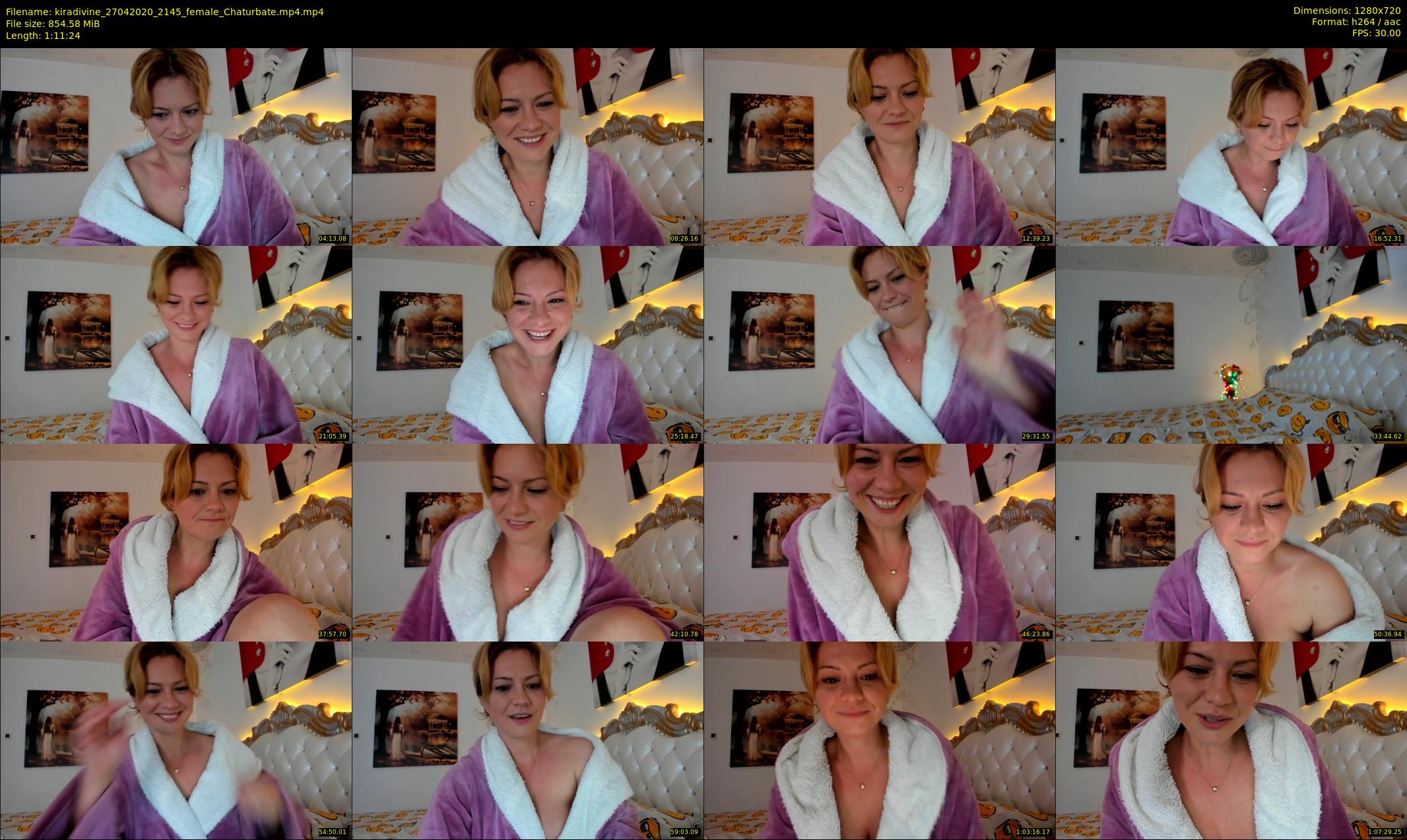 kiradivine — 72 minute Chaturbate female cam show recording, 720p, Apr 27, 2020