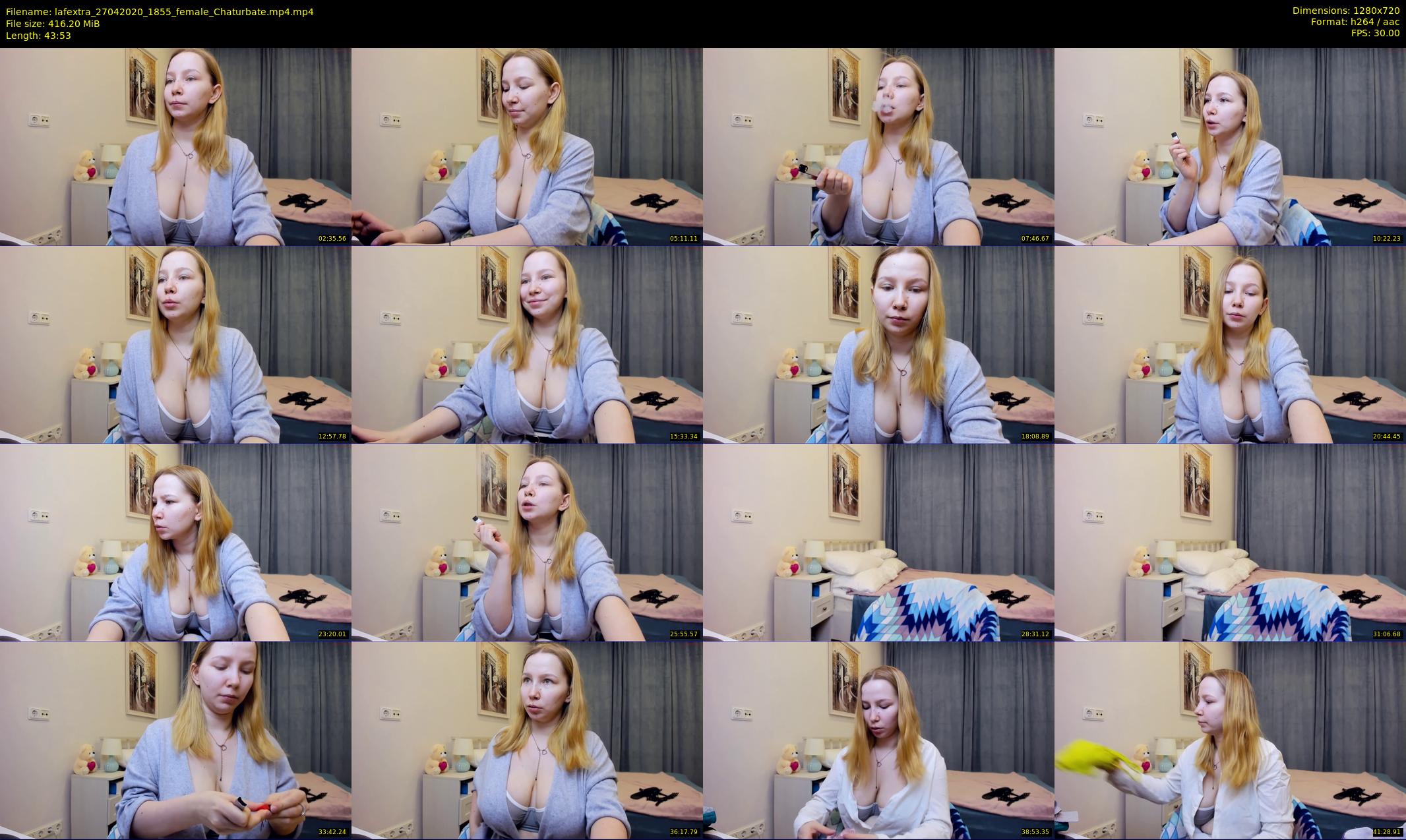 lafextra — 44 minute Chaturbate female cam show recording, 720p, Apr 27, 2020